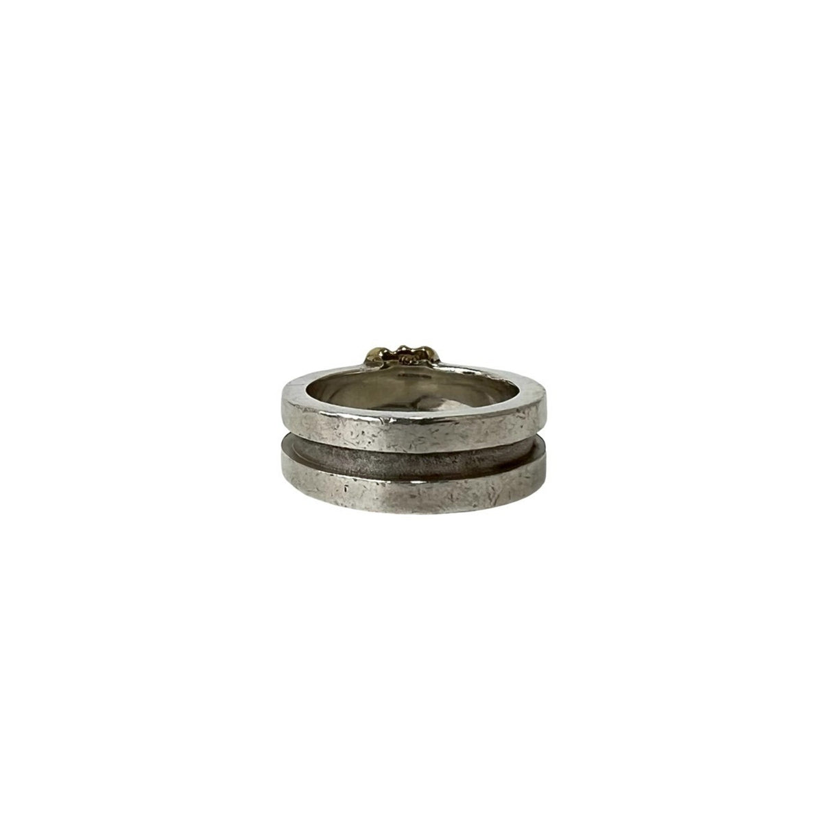Tiffany Gold Silver Yellow Gold (18K) Silver 925 Band Ring (Pre-Owned)