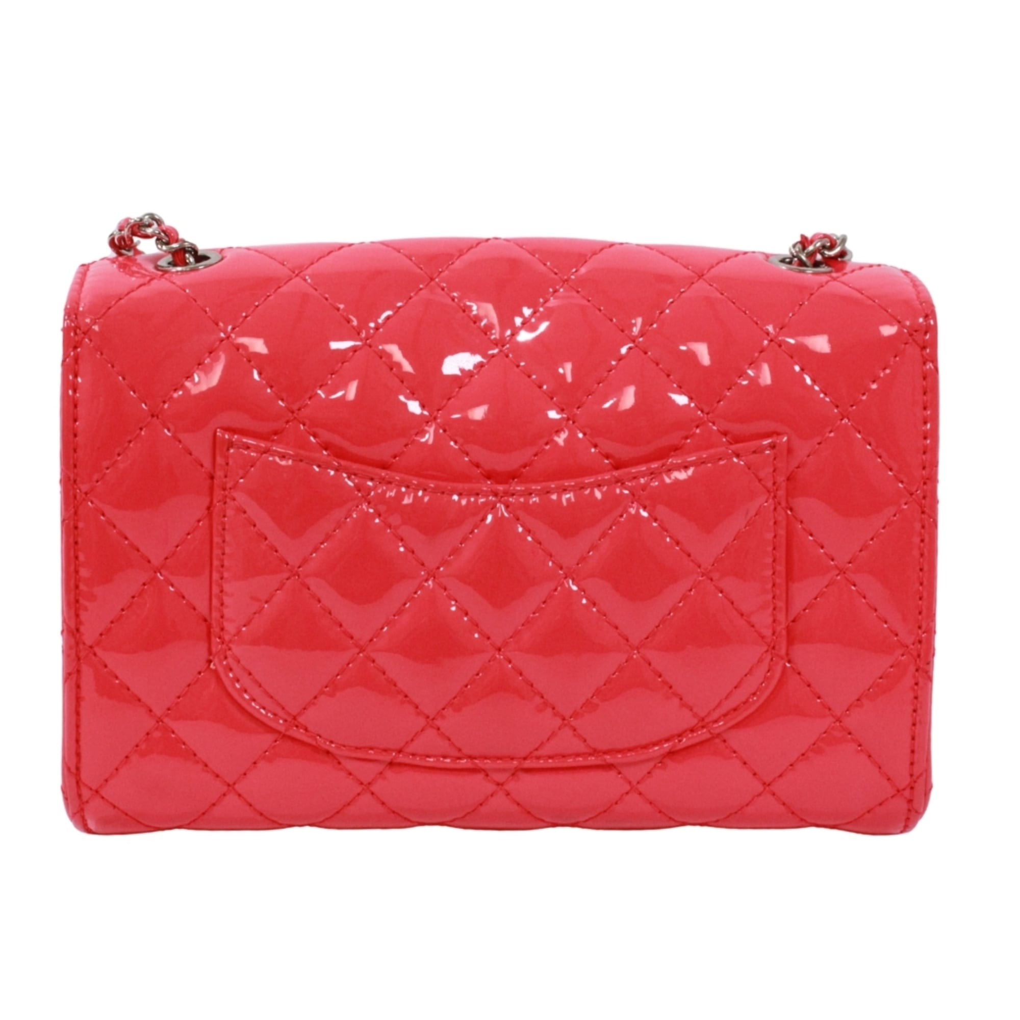 Chanel Pink Patent Leather Shoulder Bag (Pre-Owned)