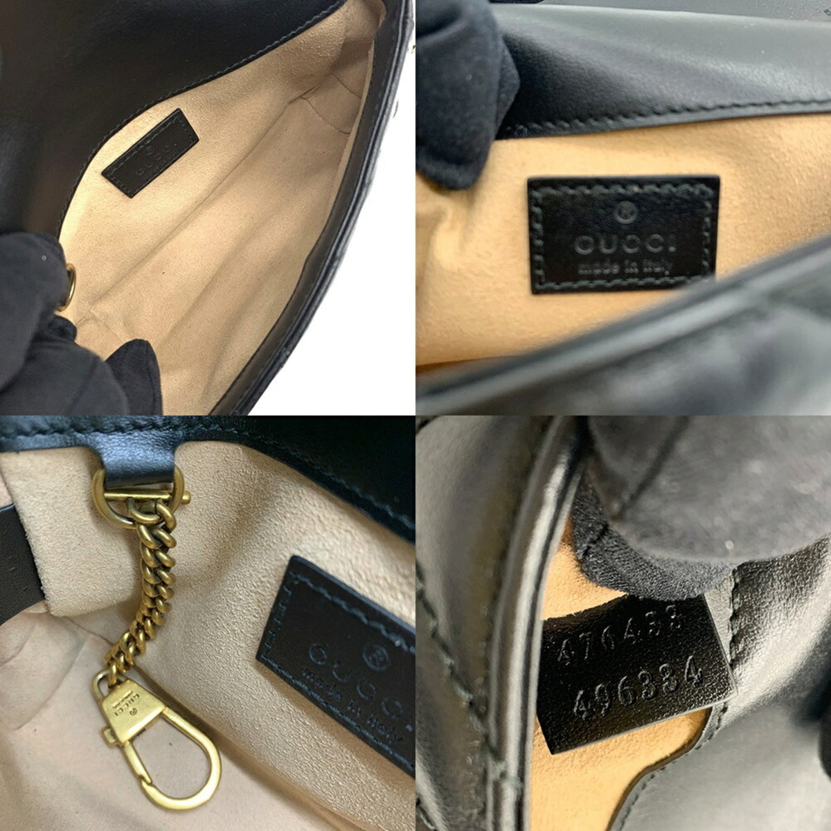 Gucci Black Quilting Shoulder Bag (Pre-Owned)
