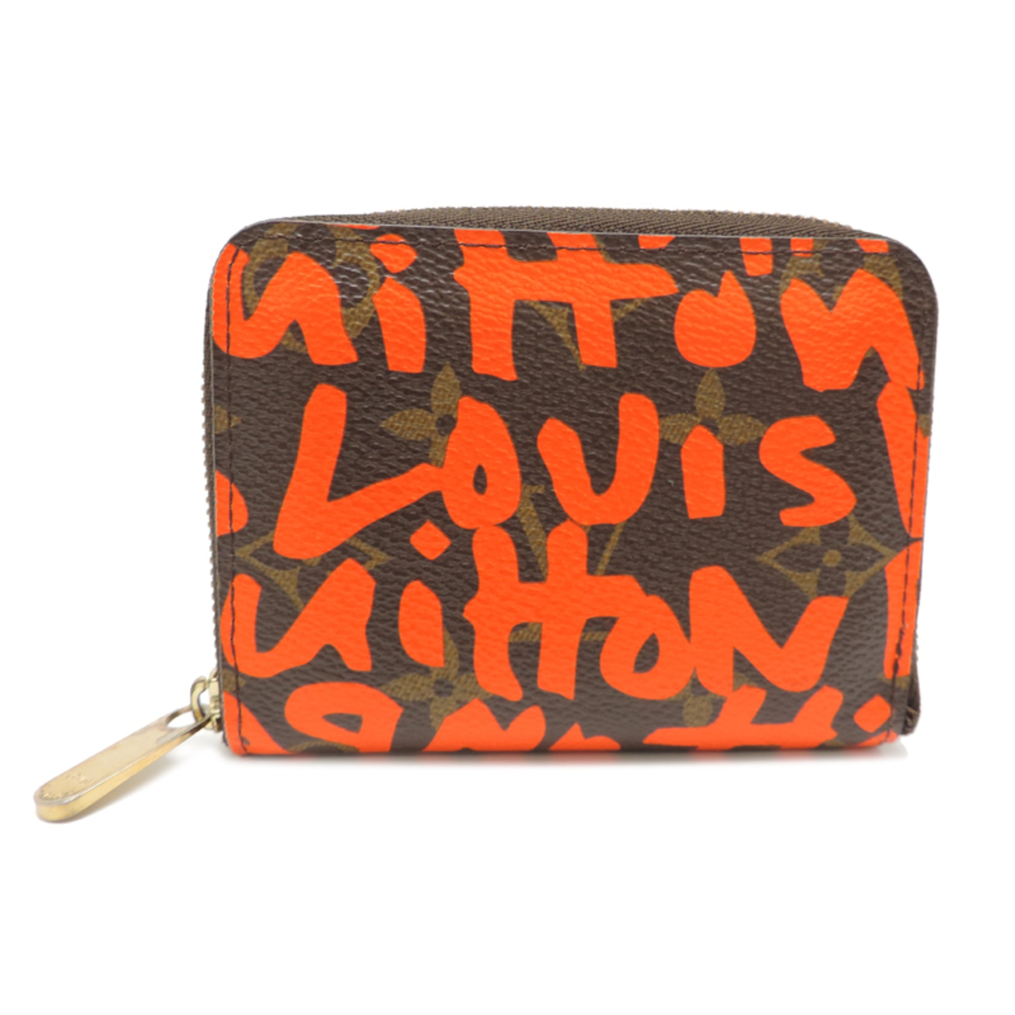 Louis Vuitton Brown Lv Orange Monogram Monogram Graffiti Long Wallet (Bi-Fold) (Pre-Owned)