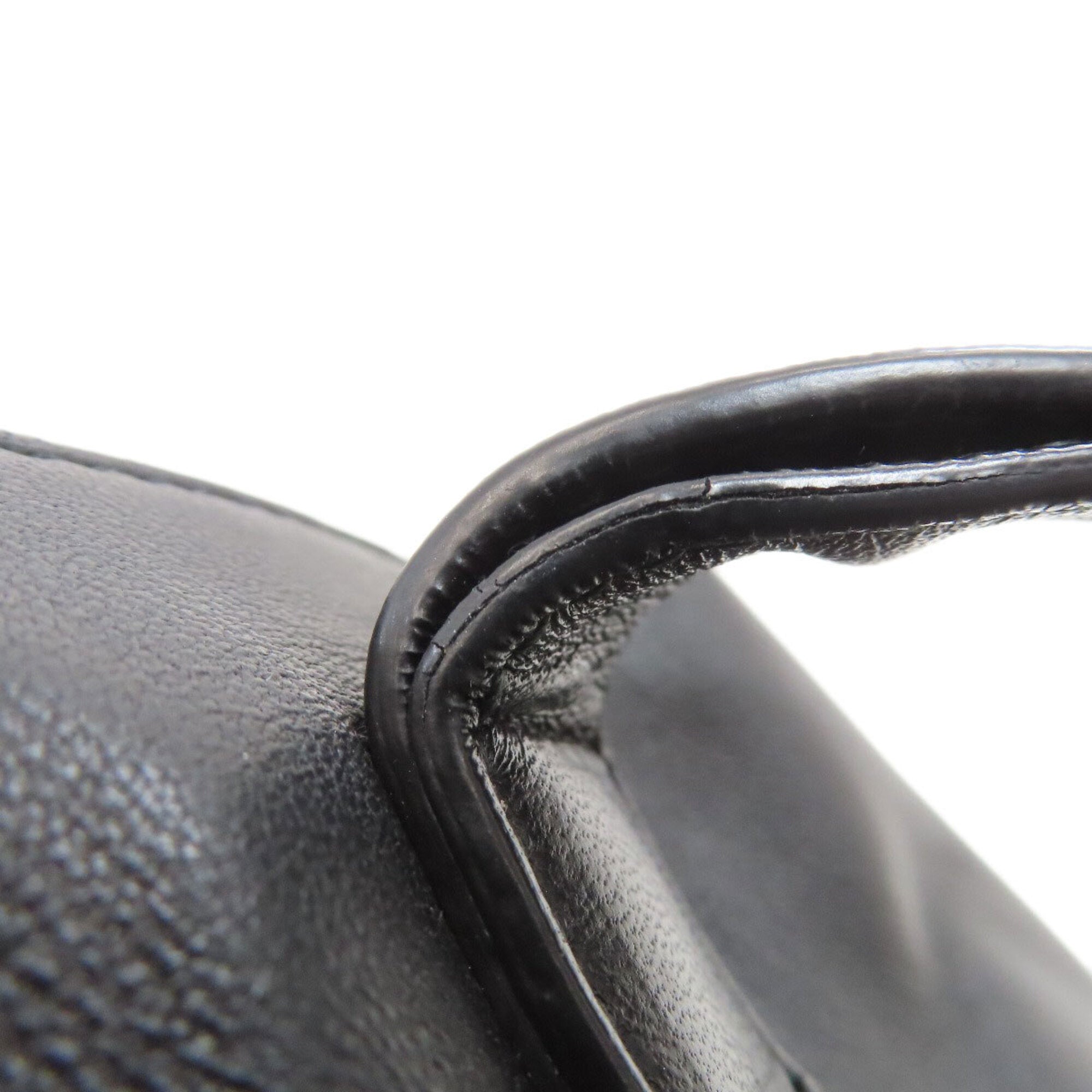 Bottega Veneta Black Leather Handbag (Pre-Owned)