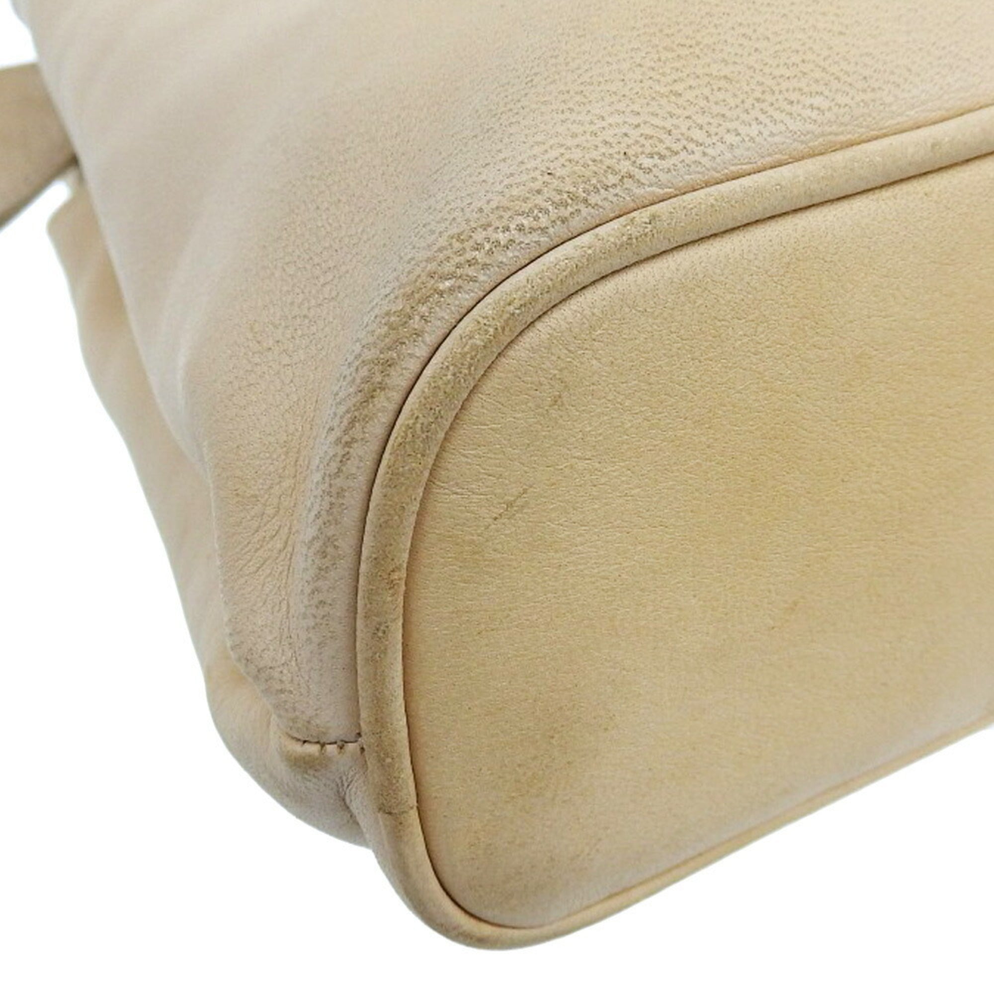 Bally Beige Brown Leather Shoulder Bag (Pre-Owned)