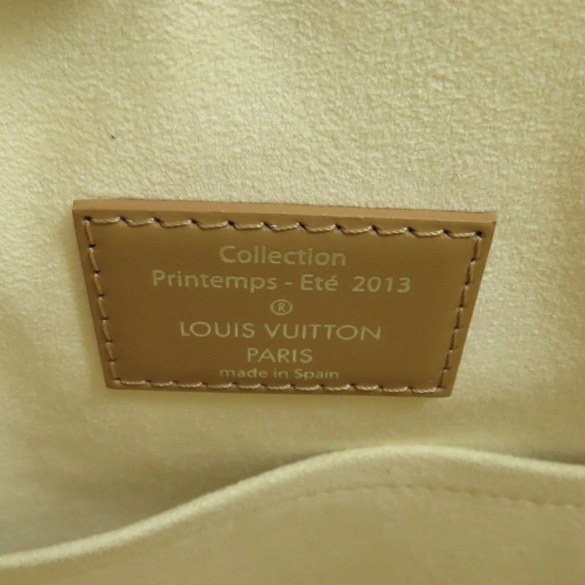 Louis Vuitton Damier Beige Leather Handbag (Pre-Owned)