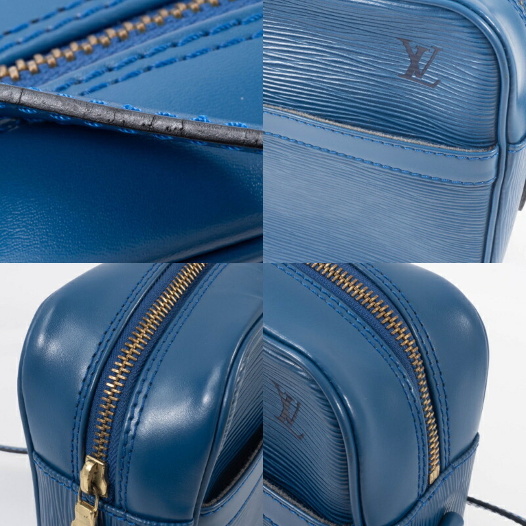 Louis Vuitton Epi Blue Toledo Blue Epi Leather Shoulder Bag (Pre-Owned)