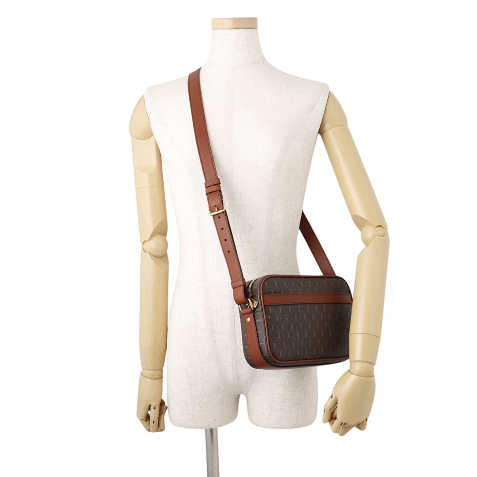 Yves Saint Laurent Brown Pvc Leather Shoulder Bag (Pre-Owned)