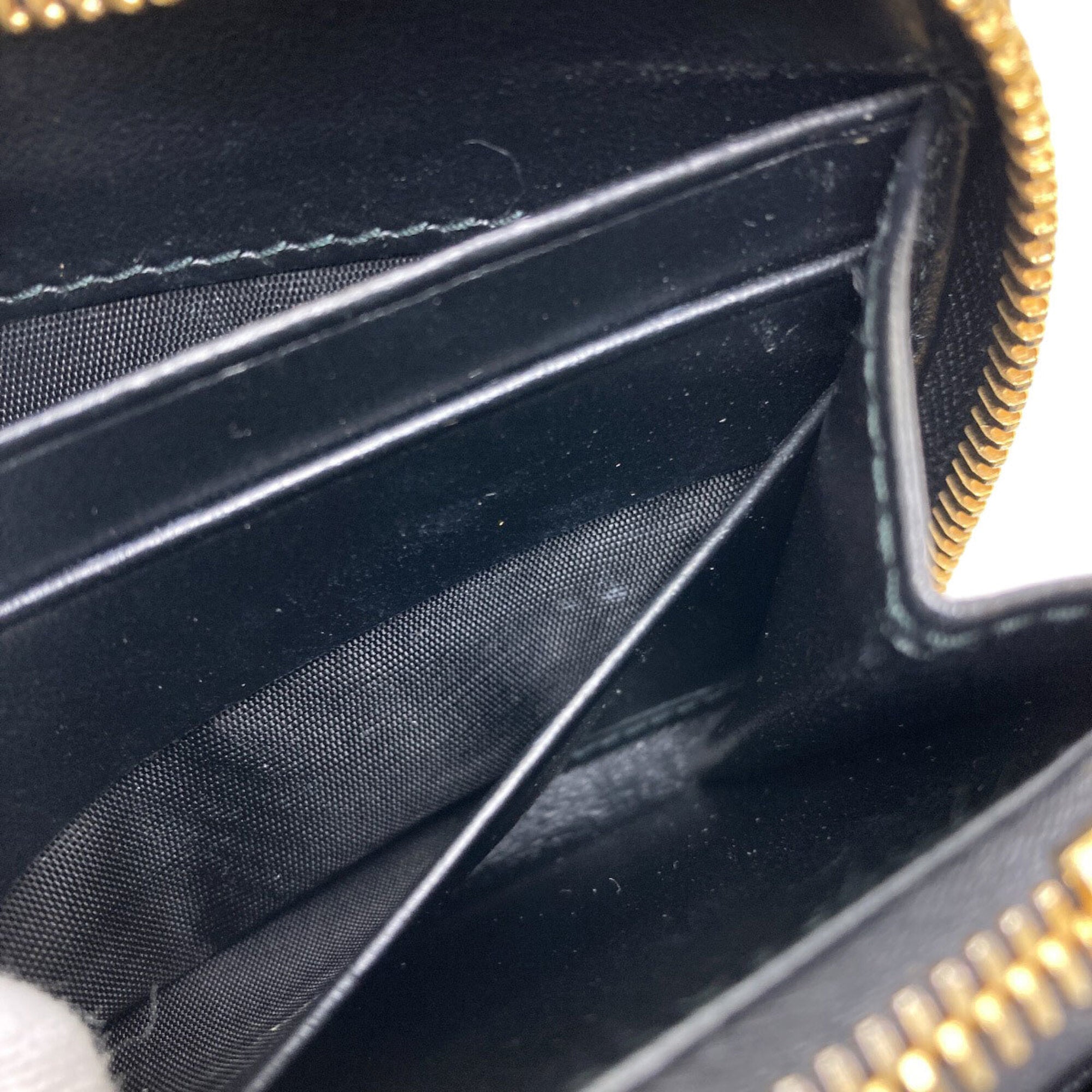 Miu Miu Black Leather Long Wallet (Bi-Fold) (Pre-Owned)