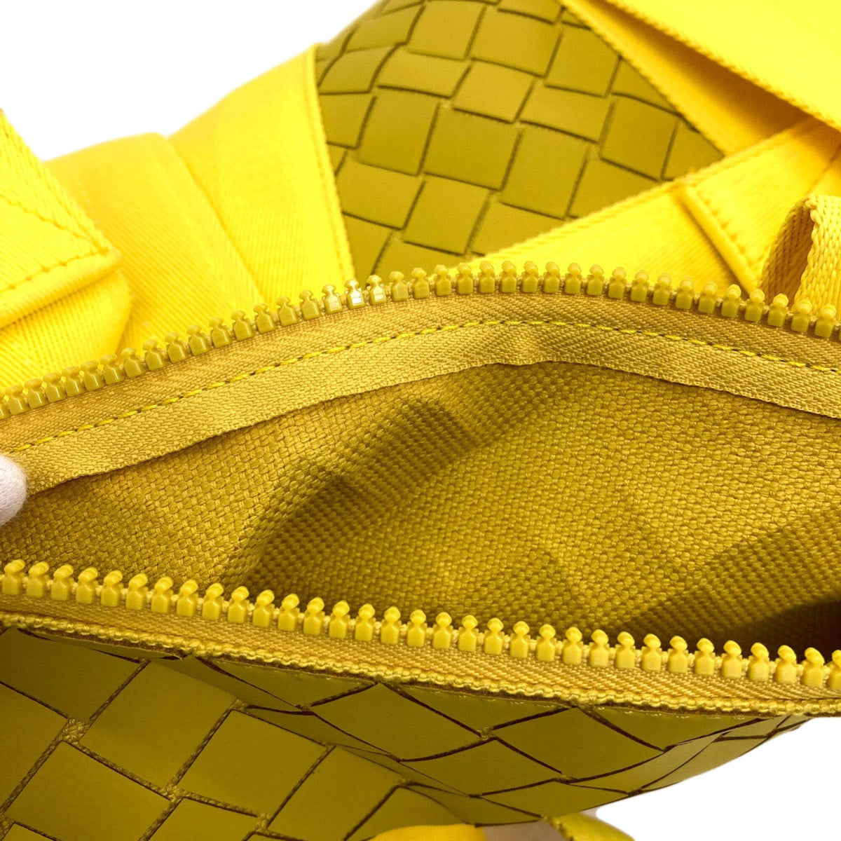 Bottega Veneta Yellow Rubber Backpack (Pre-Owned)