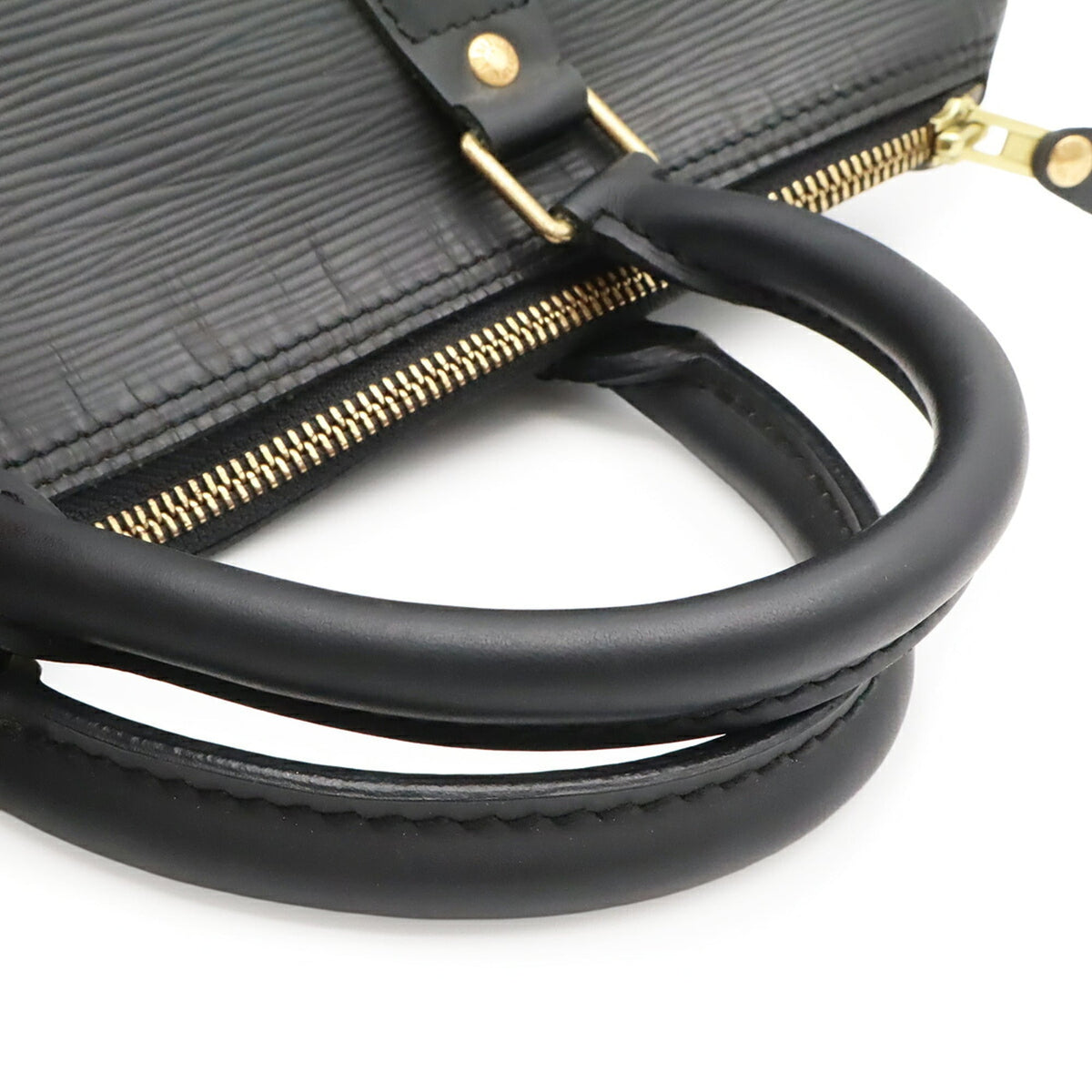 Louis Vuitton Epi Black Noir Epi Leather Boston Bag Handbag (Pre-Owned)