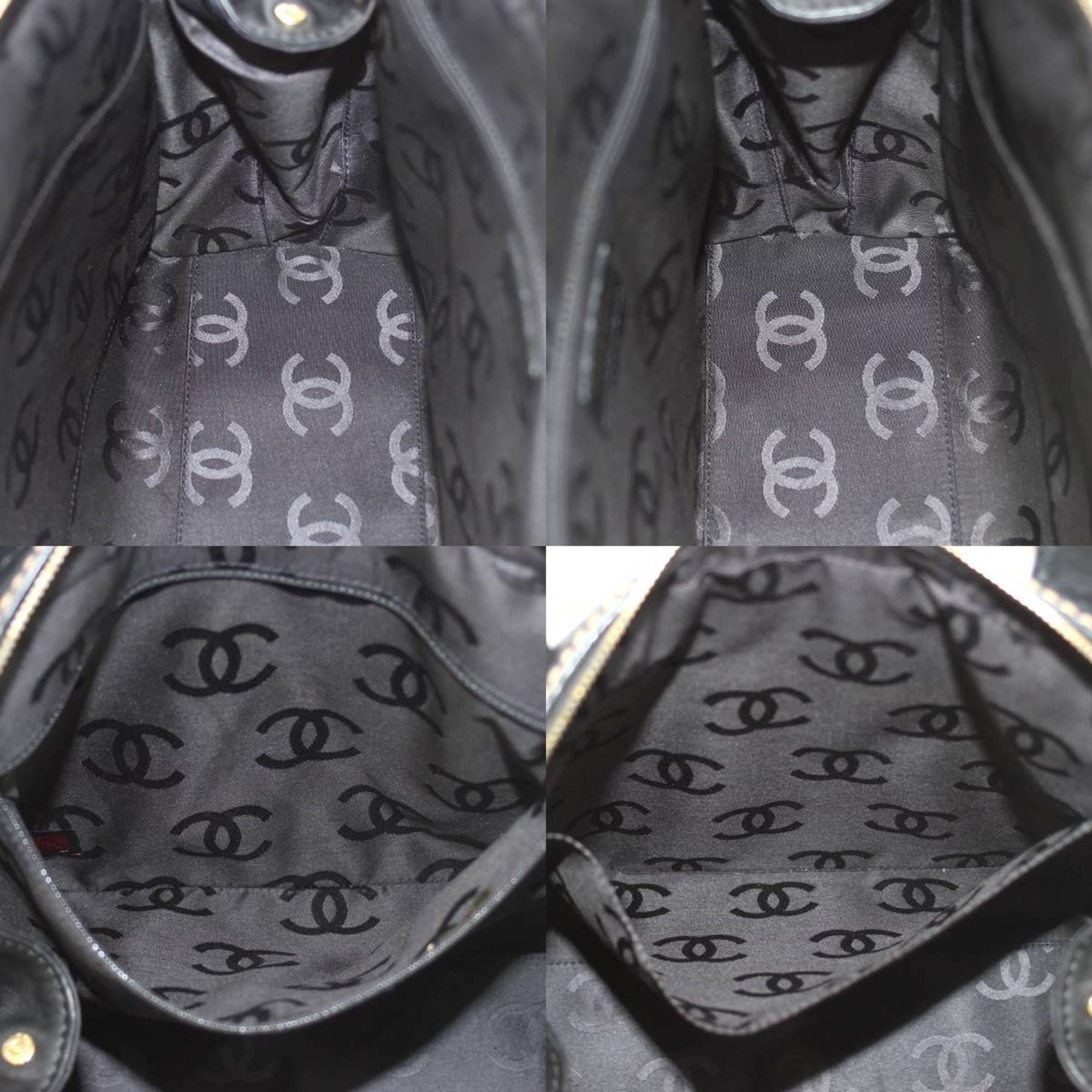 Chanel Wild Stitch Black Leather Handbag (Pre-Owned)