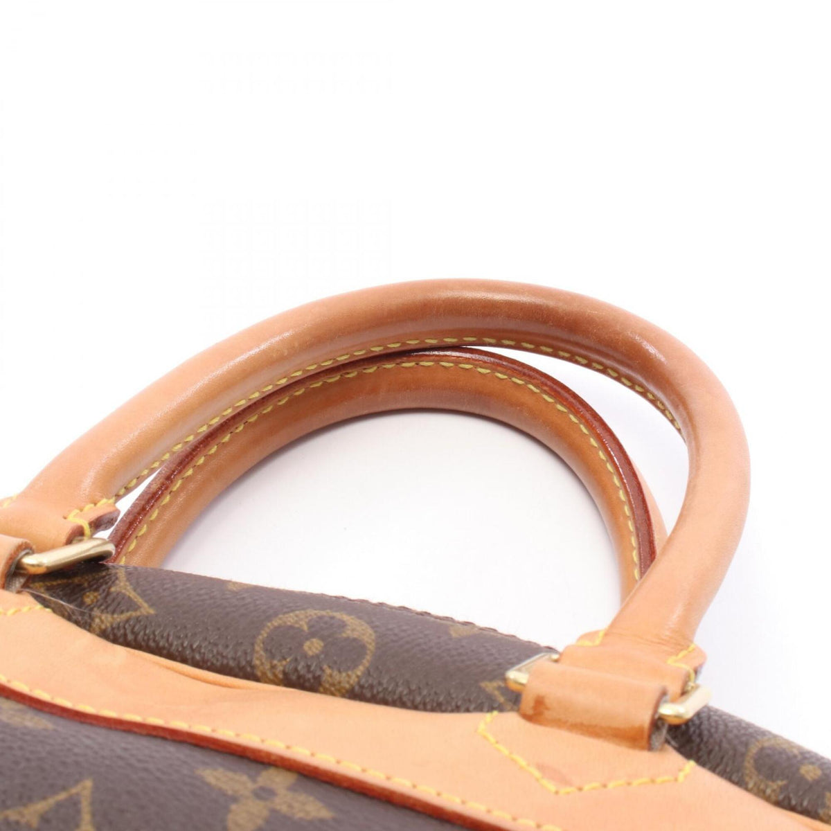 Louis Vuitton Brown Monogram Pvc Coated Canvas Leather Handbag (Pre-Owned)