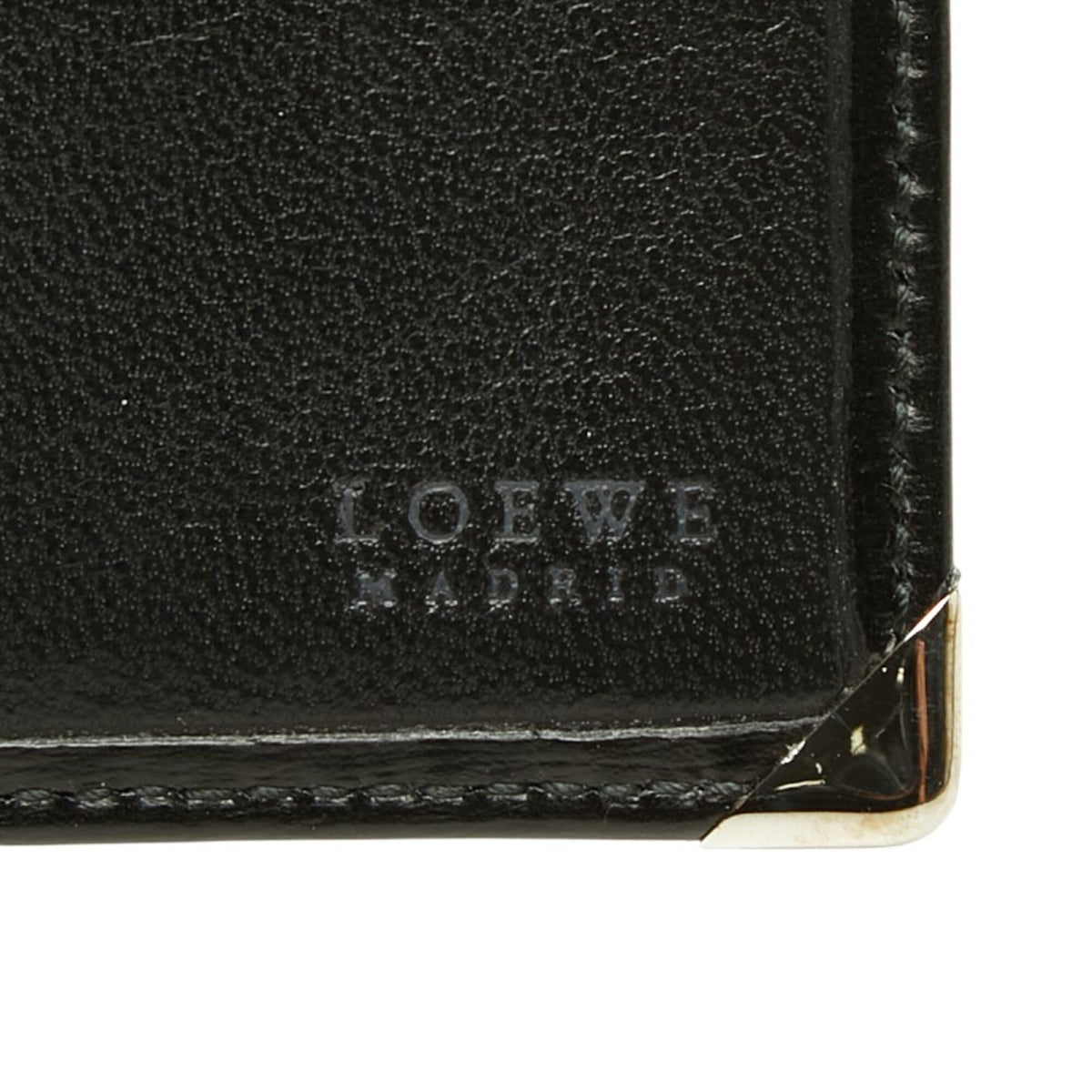 Loewe Black Leather Long Wallet (Bi-Fold) (Pre-Owned)