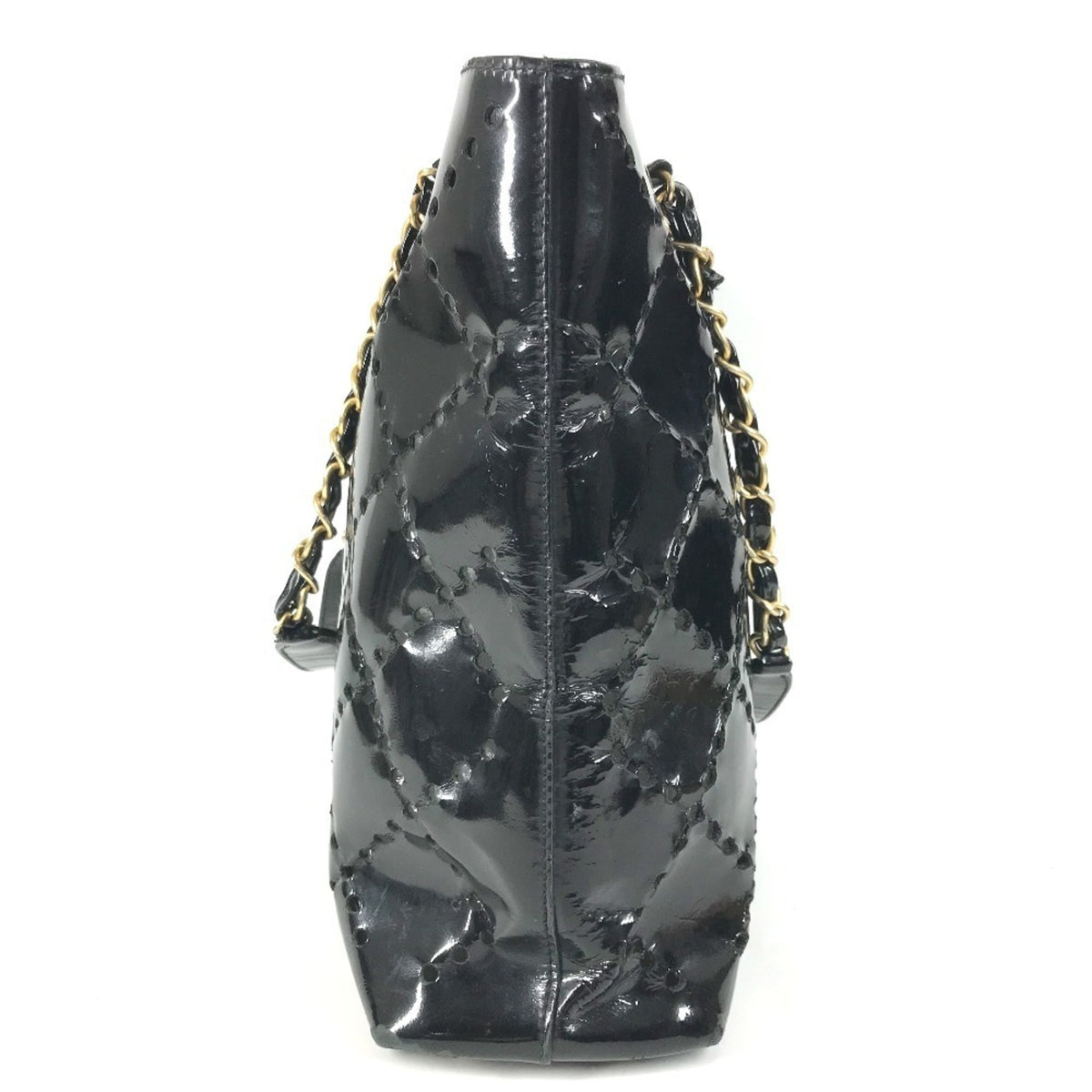 Chanel Black Leather Shoulder Bag Tote Bag (Pre-Owned)