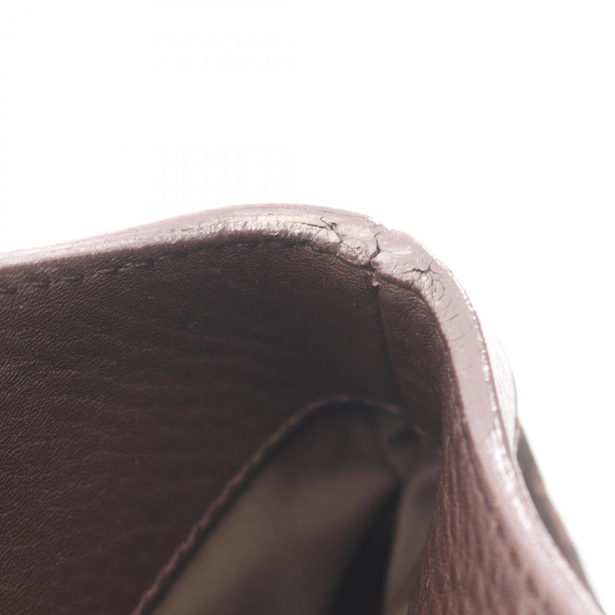 Christian Dior Brown Canvas Leather Handbag Tote Bag (Pre-Owned)