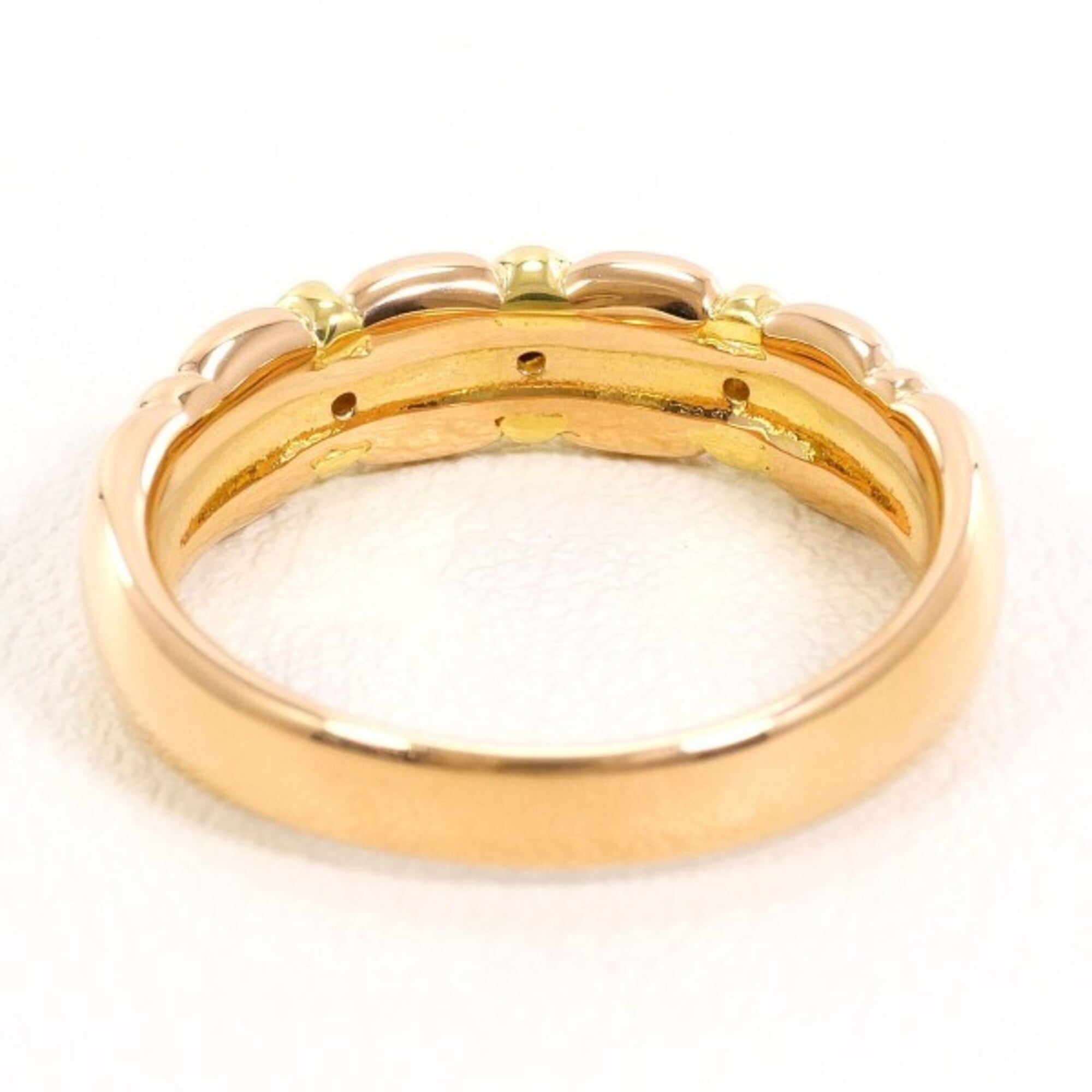 Unbranded Pink Gold Yellow Gold Yellow Gold (18K) Pink Gold (18K) Band Ring (Pre-Owned)