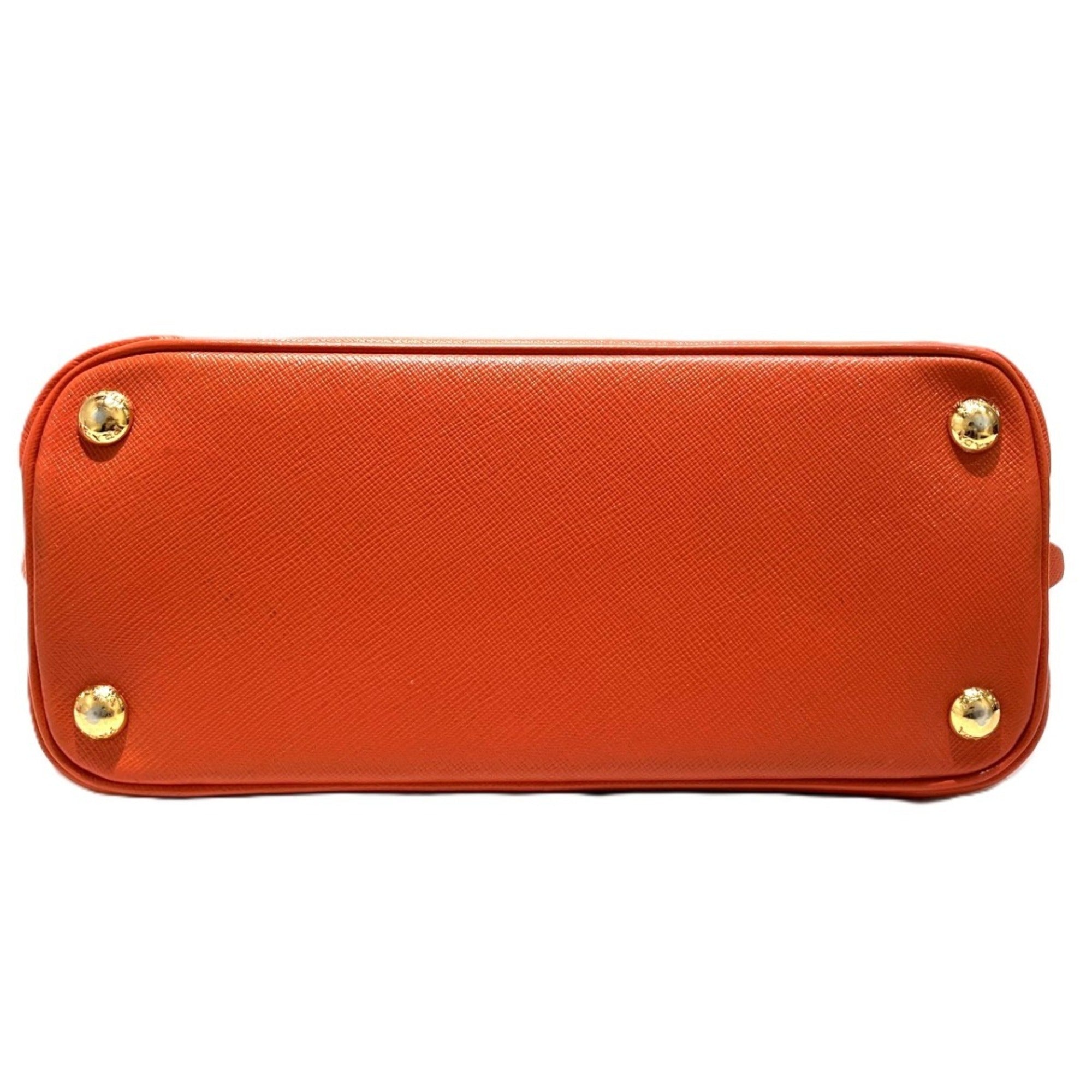 Prada Orange Leather Handbag (Pre-Owned)