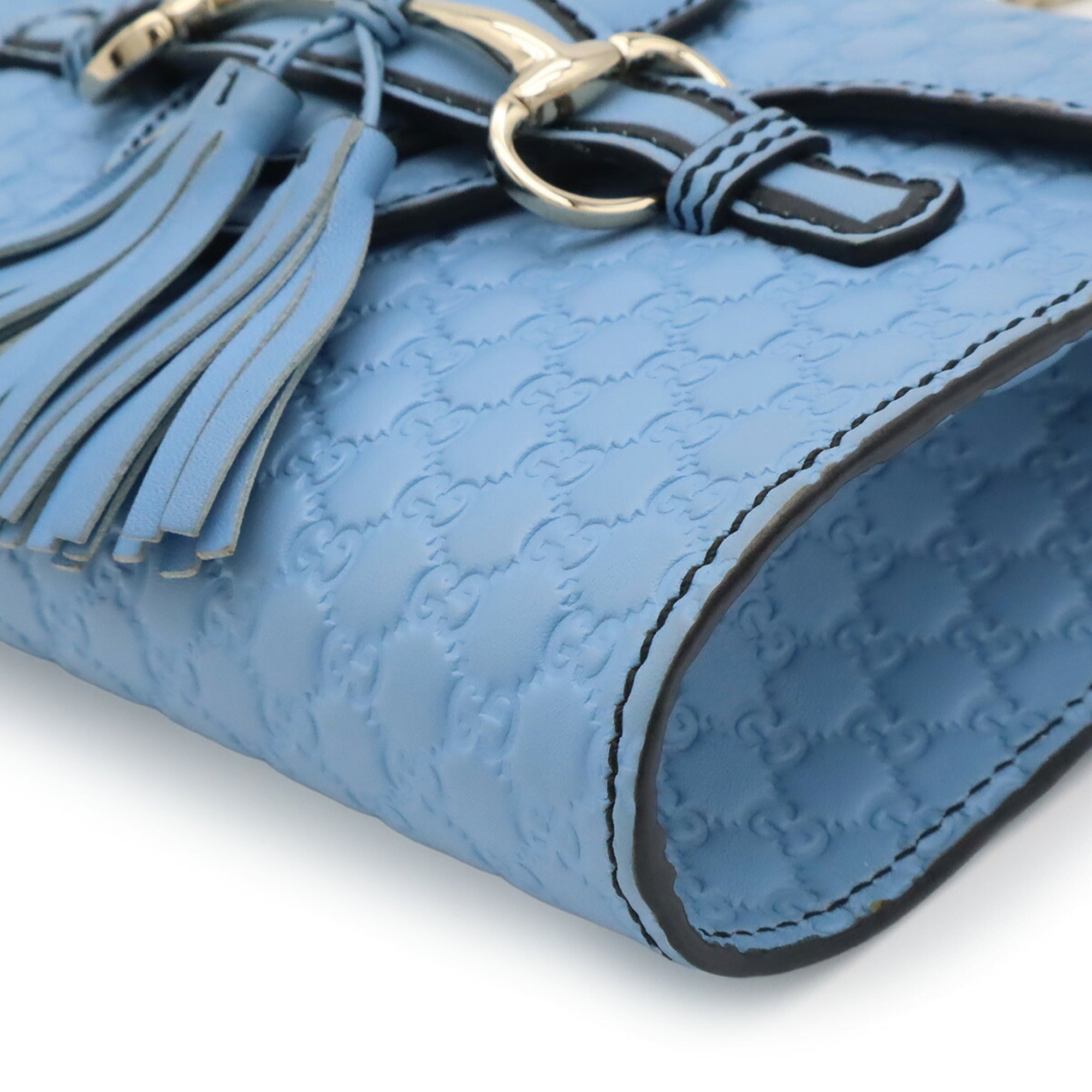 Gucci Light Blue Pochette Shoulder Bag (Pre-Owned)