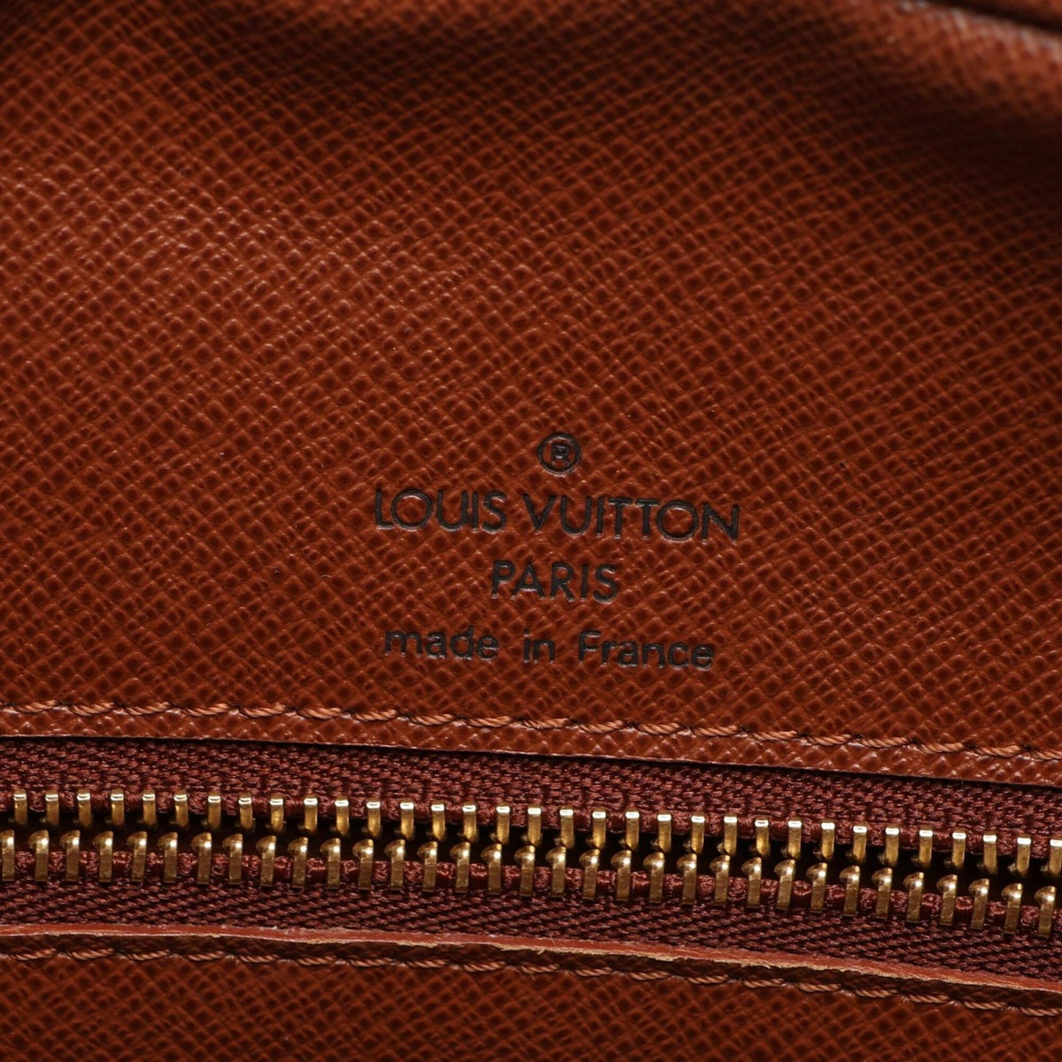 Louis Vuitton Brown Coated Canvas Leather Handbag Shoulder Bag (Pre-Owned)