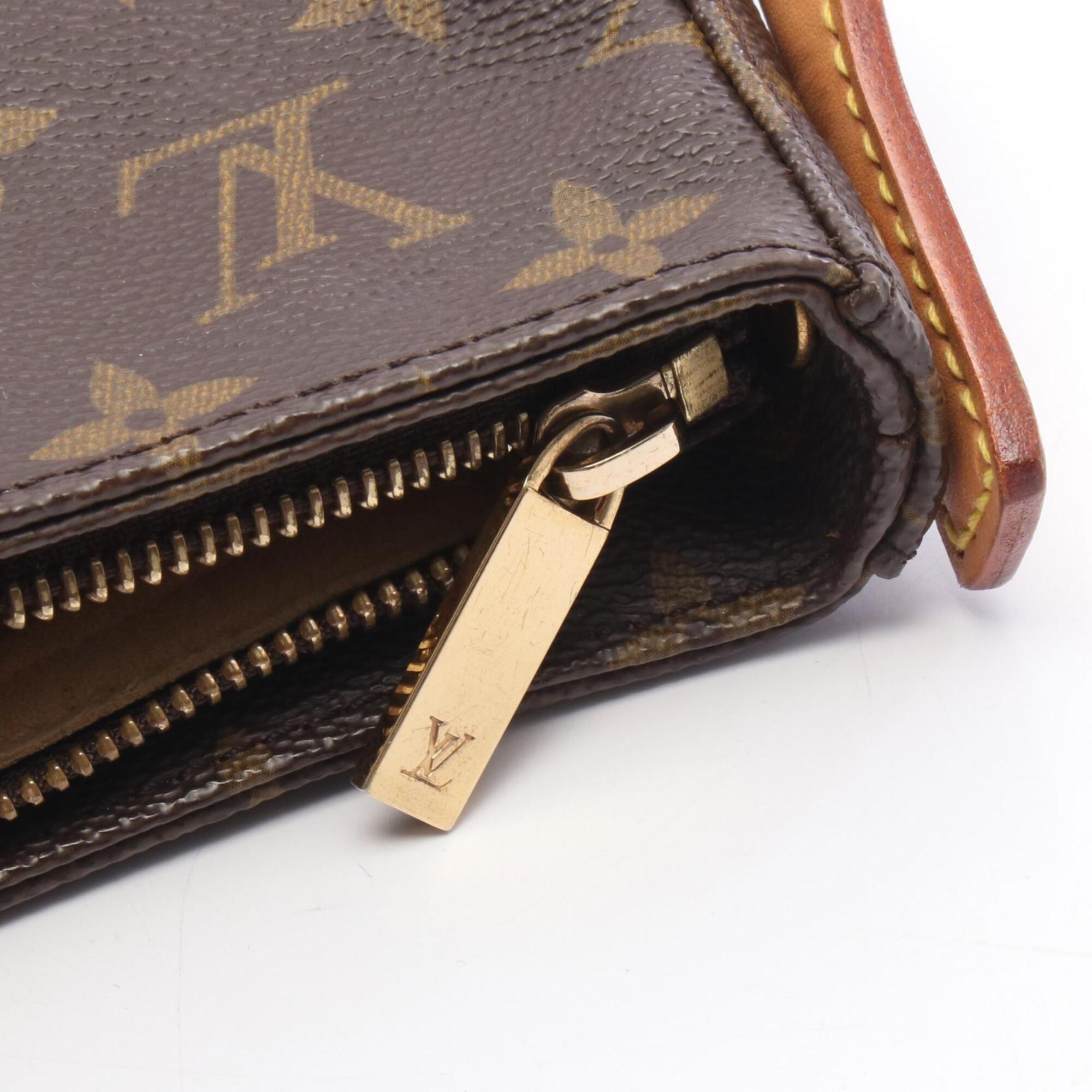 Louis Vuitton Brown Coated Canvas Pvc Monogram Leather Handbag Shoulder Bag (Pre-Owned)