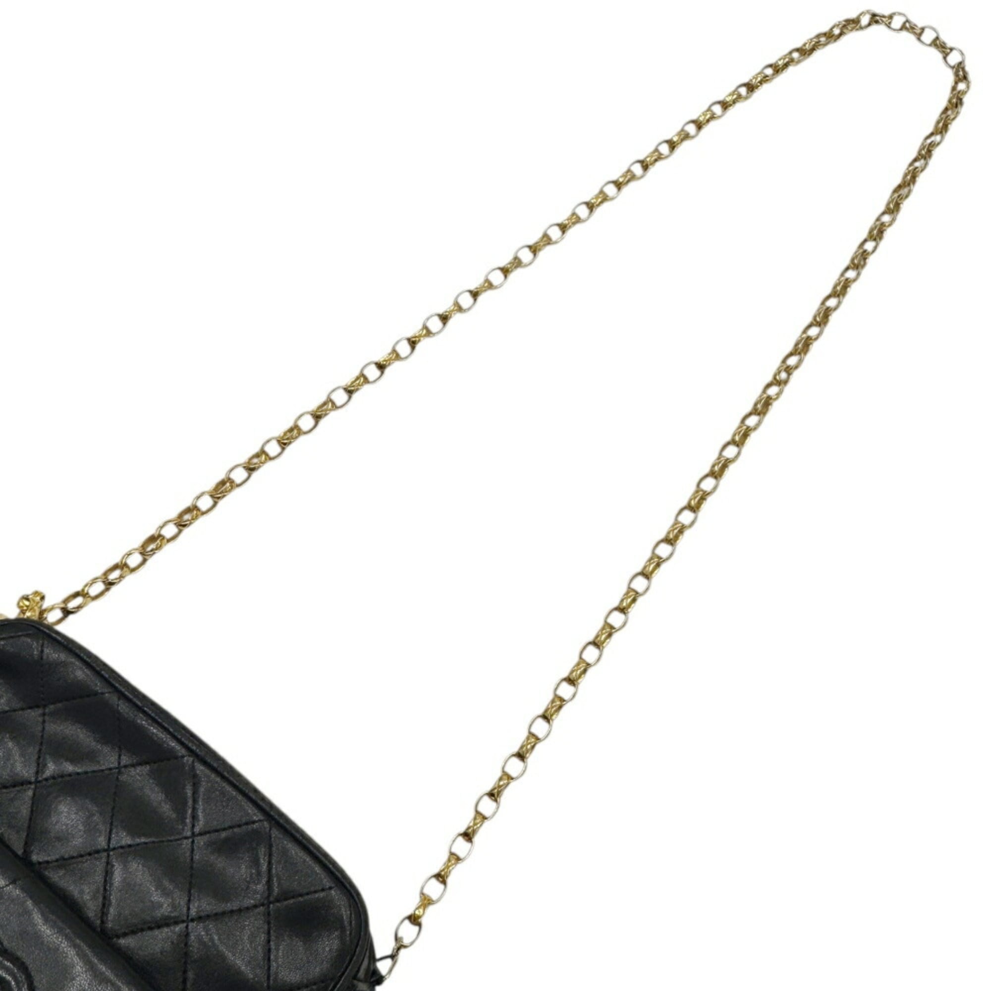 Chanel Black Leather Shoulder Bag (Pre-Owned)