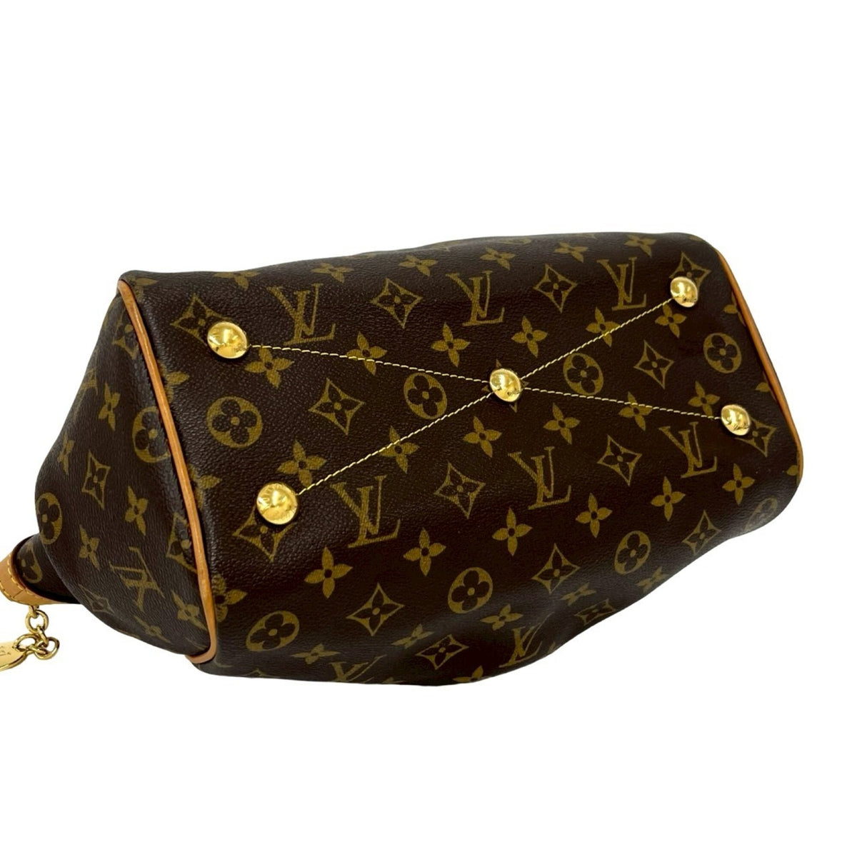 Louis Vuitton Brown Leather Pvc Boston Bag Handbag Tote Bag (Pre-Owned)