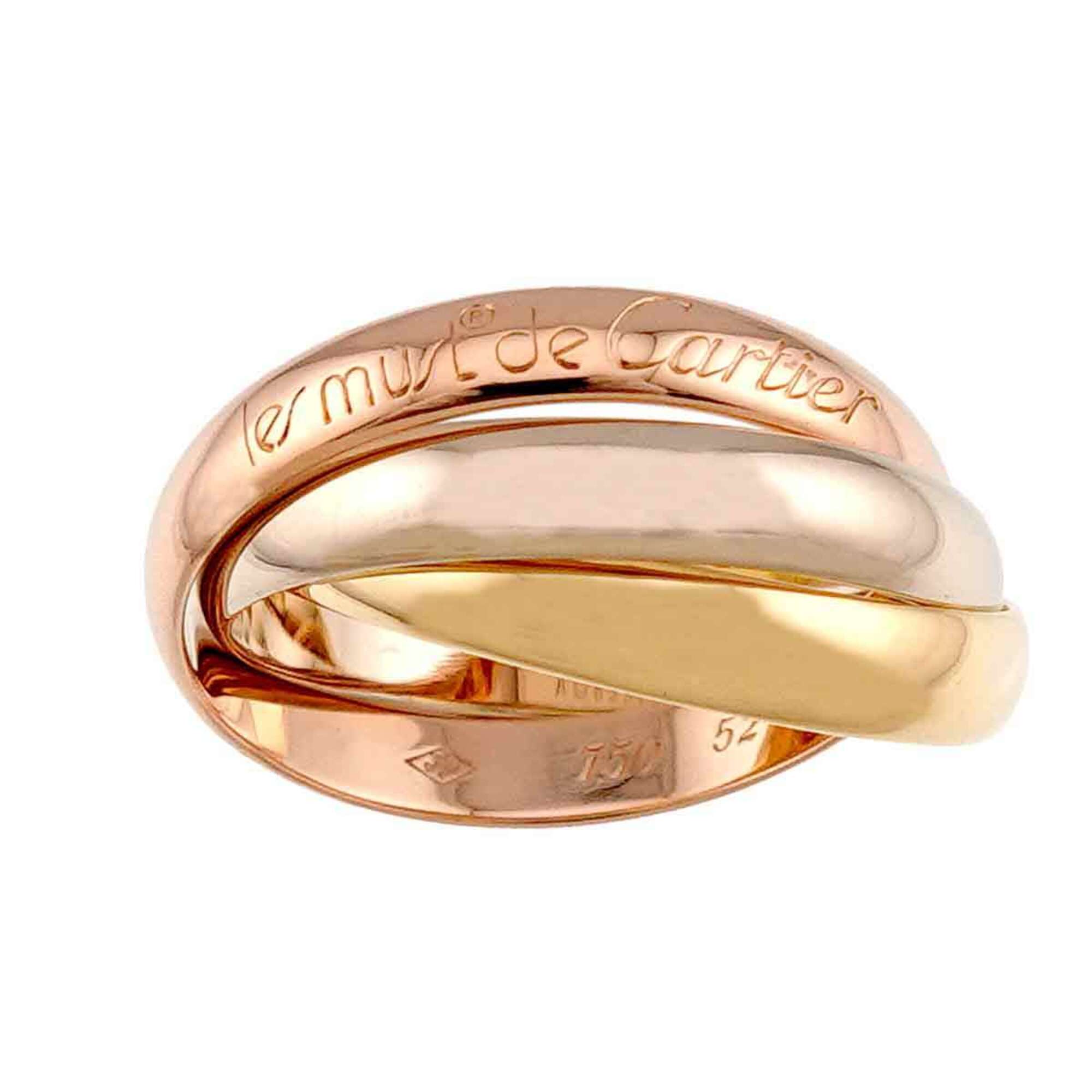 Cartier Yellow Gold (18K) Pink Gold (18K) White Gold (18K) Band Ring (Pre-Owned)