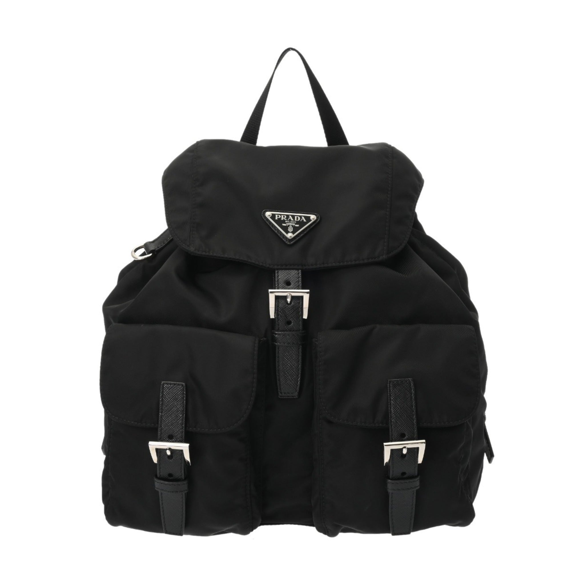 Prada Black Nylon Backpack (Pre-Owned)