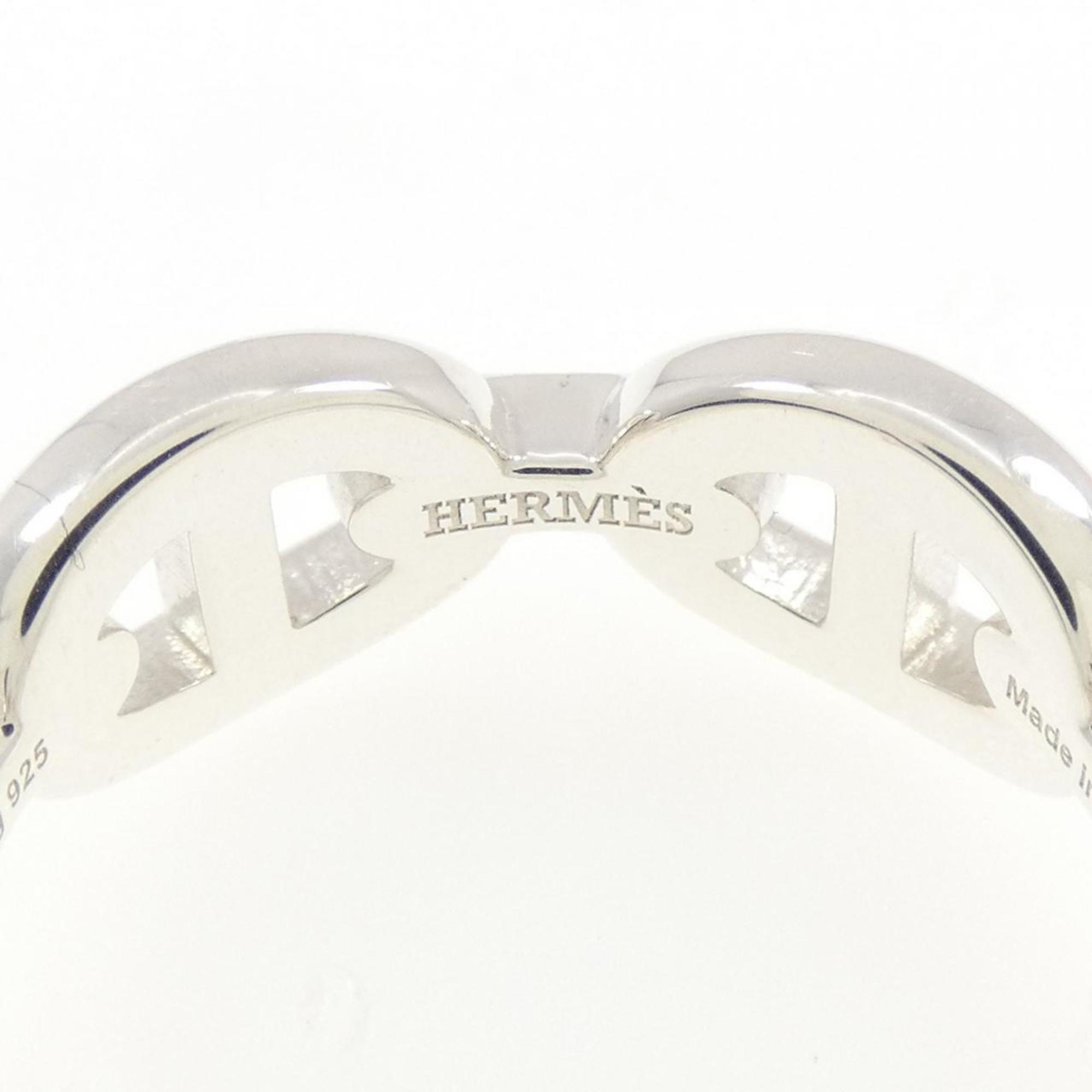 Hermes Chaine D'ancre Silver 925 Band Ring (Pre-Owned)