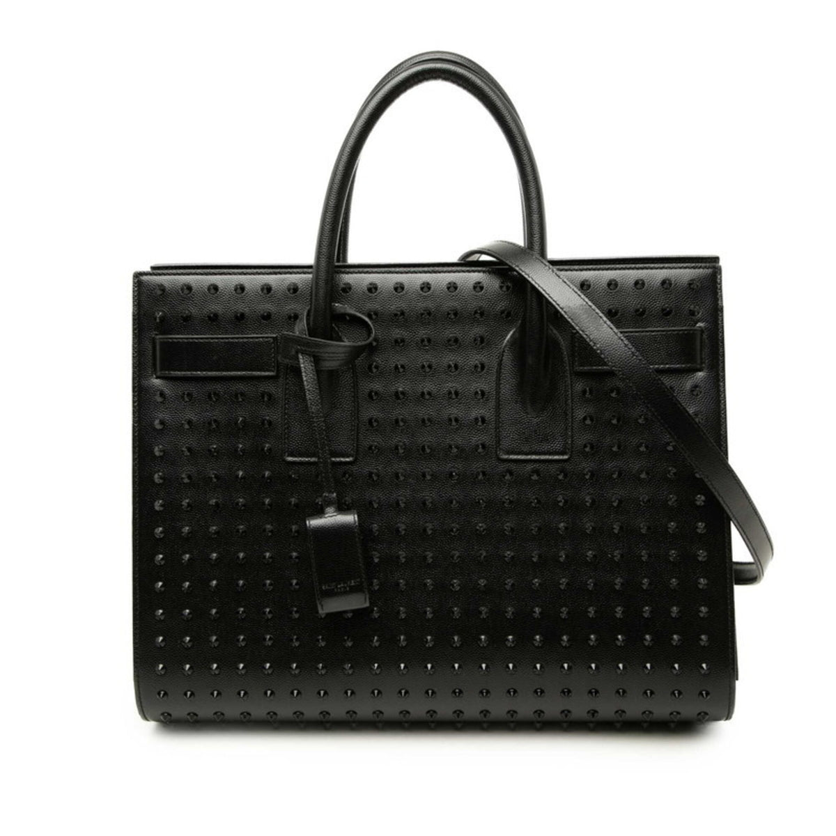 Saint Laurent Black Leather Handbag Shoulder Bag (Pre-Owned)