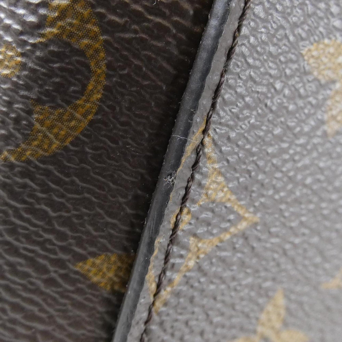 Louis Vuitton Cream Marron Coated Canvas Handbag (Pre-Owned)