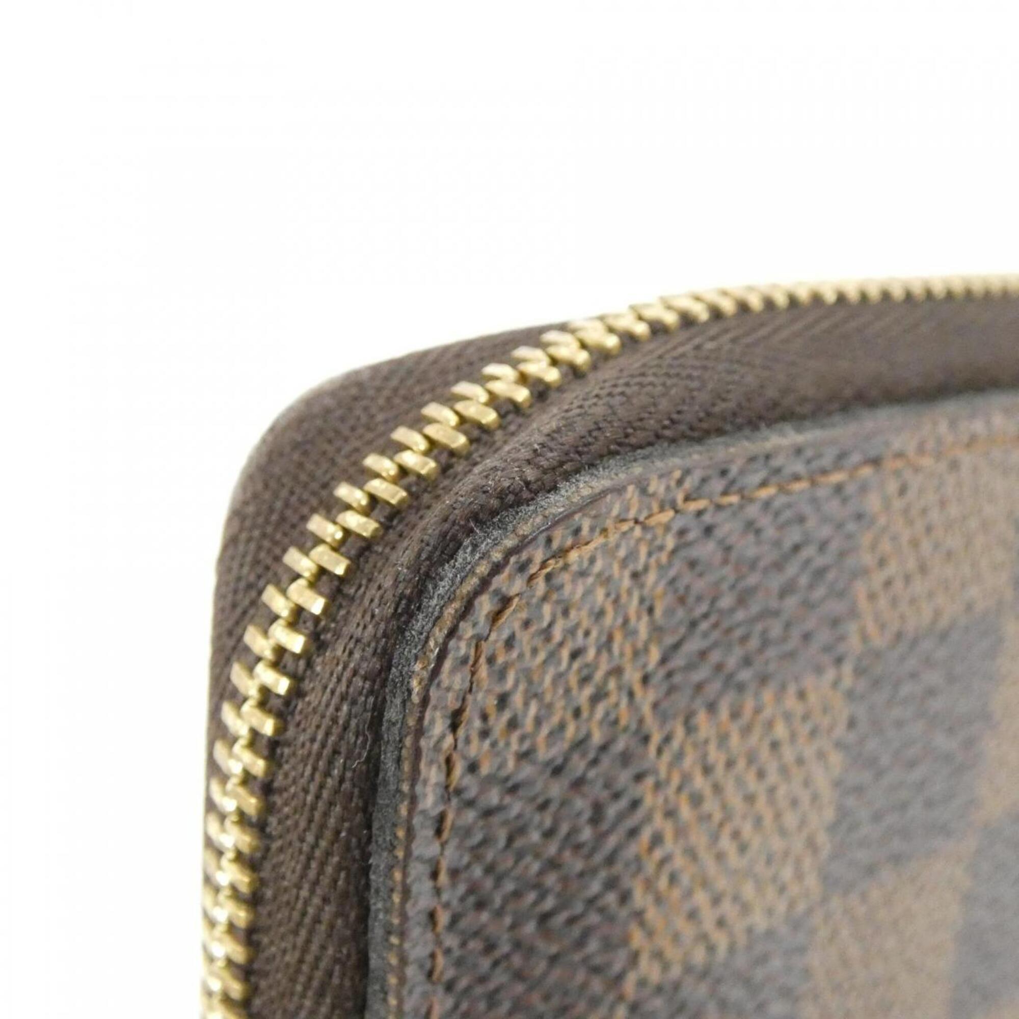 Louis Vuitton Damier Ebene Coated Canvas Coin Purse/Coin Case (Pre-Owned)