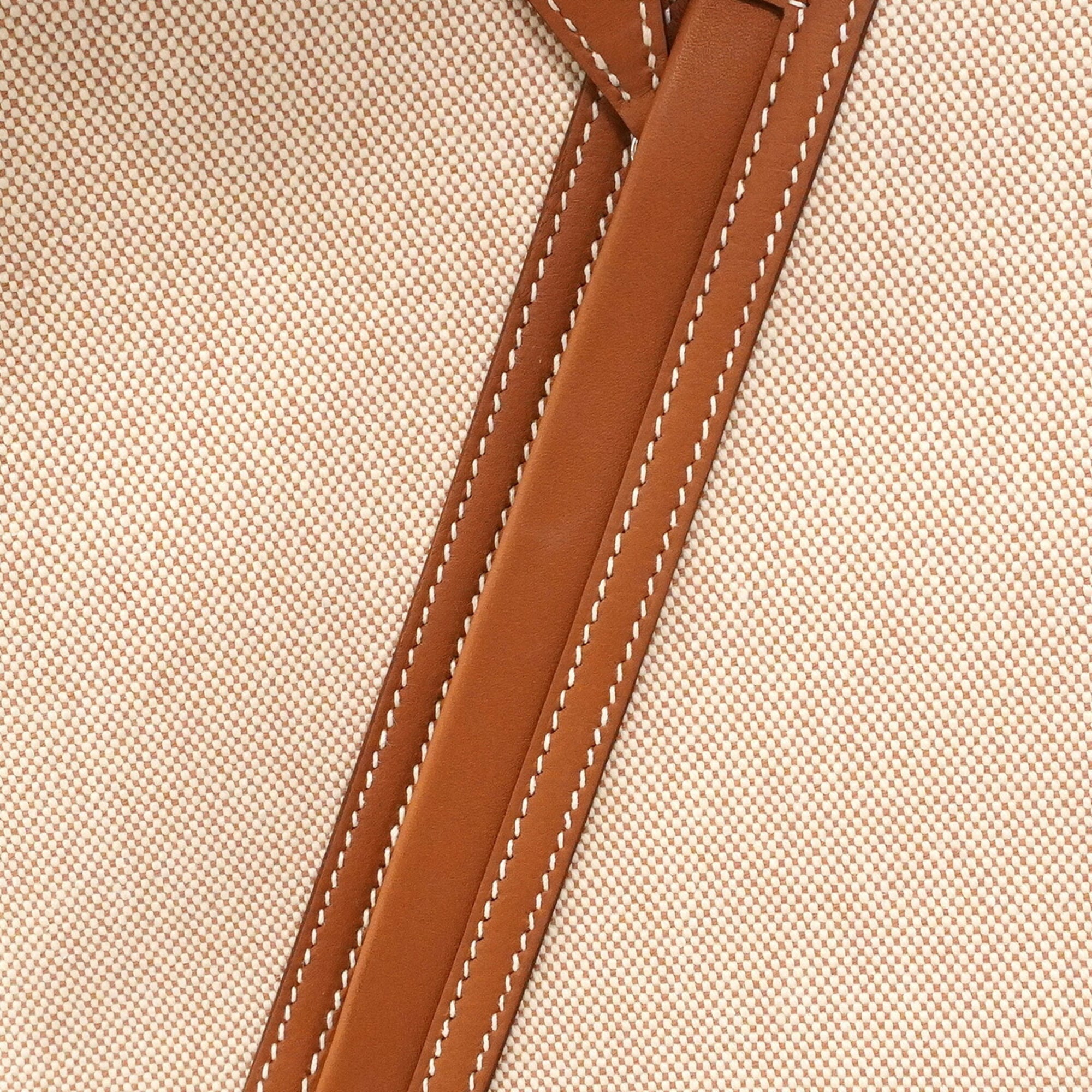 Hermes Gold Toile H Shoulder Bag (Pre-Owned)