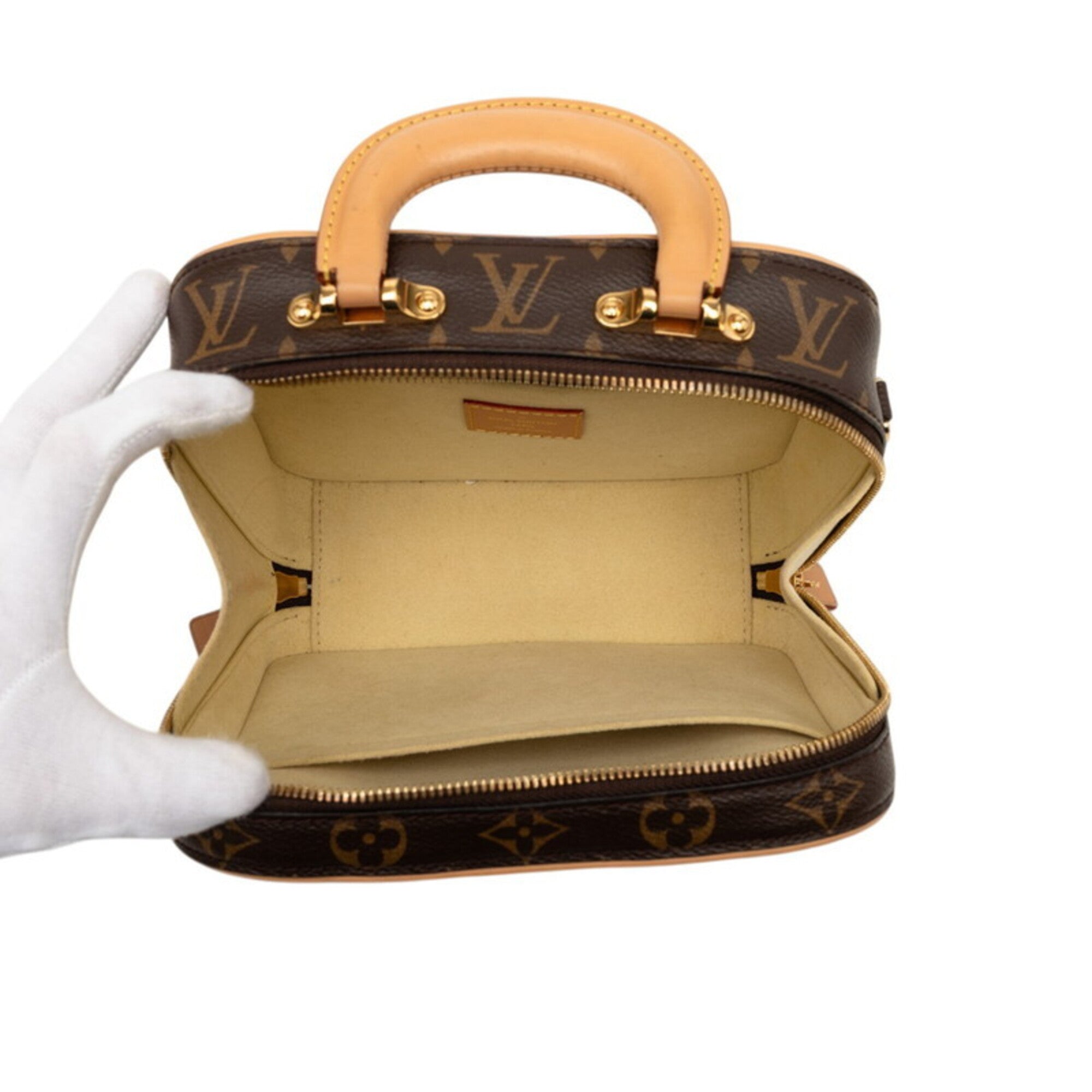 Louis Vuitton Monogram Brown Pvc Leather Handbag Shoulder Bag (Pre-Owned)