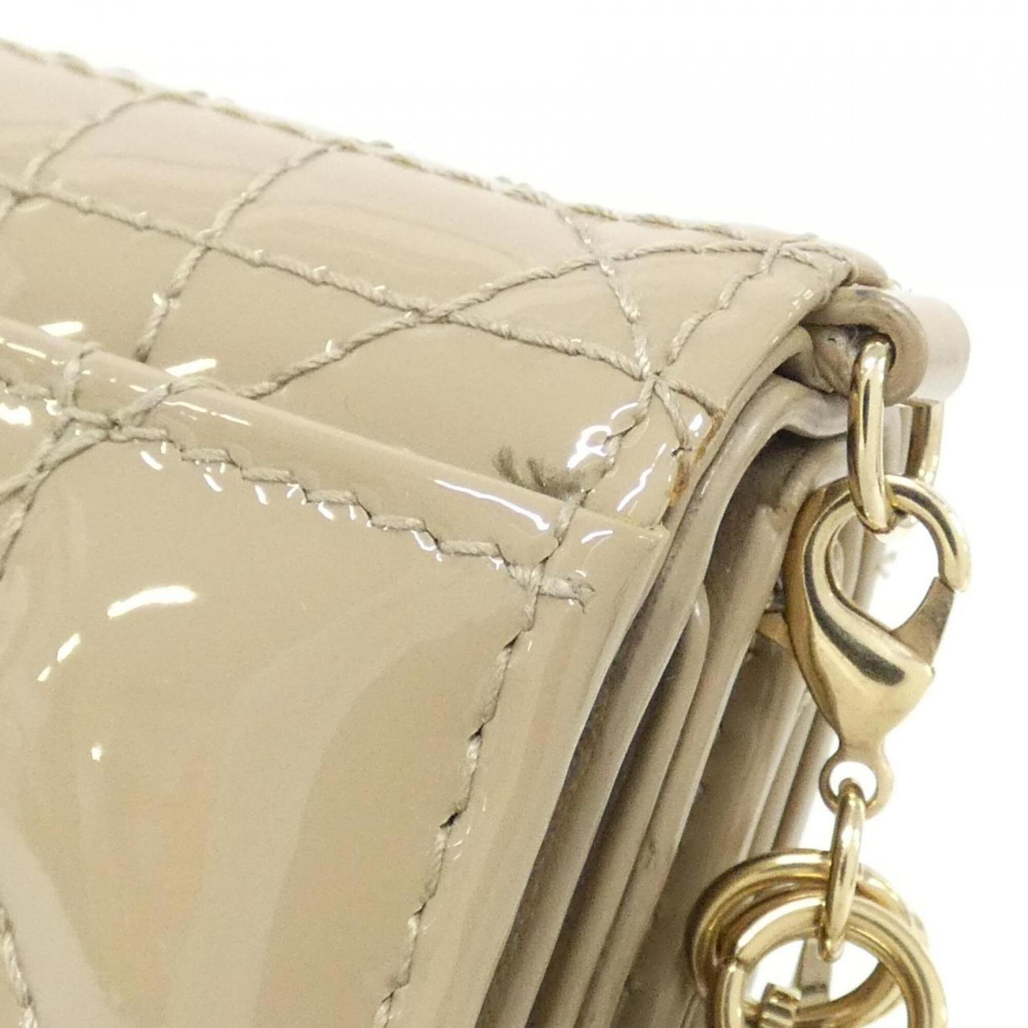 Christian Dior Beige Wallet (Tri-Fold) (Pre-Owned)