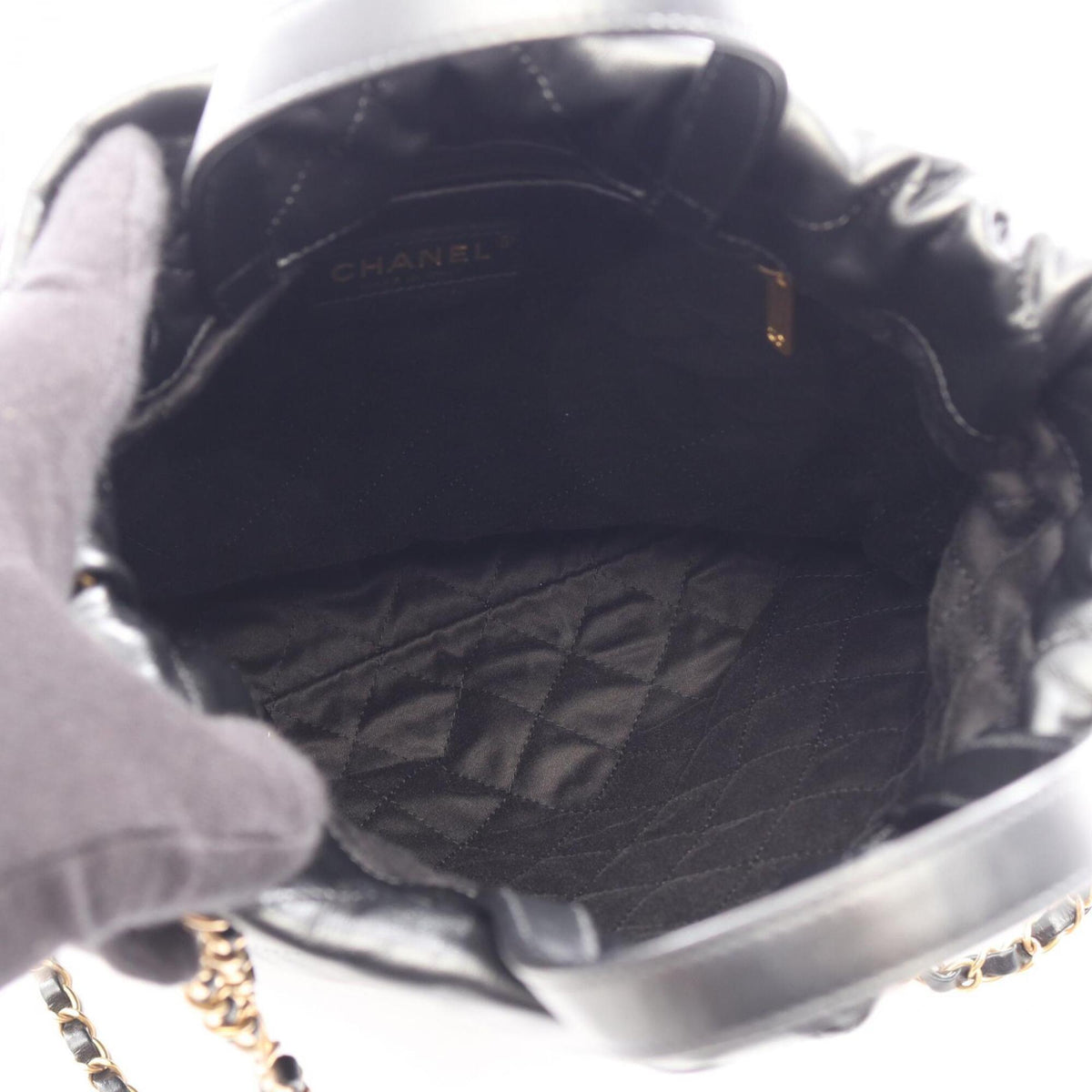 Chanel Black Leather Backpack (Pre-Owned)