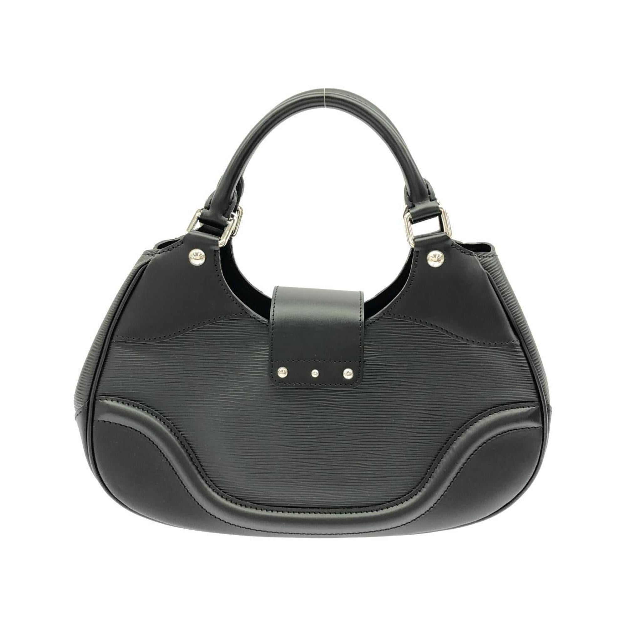 Louis Vuitton Black Leather Handbag (Pre-Owned)