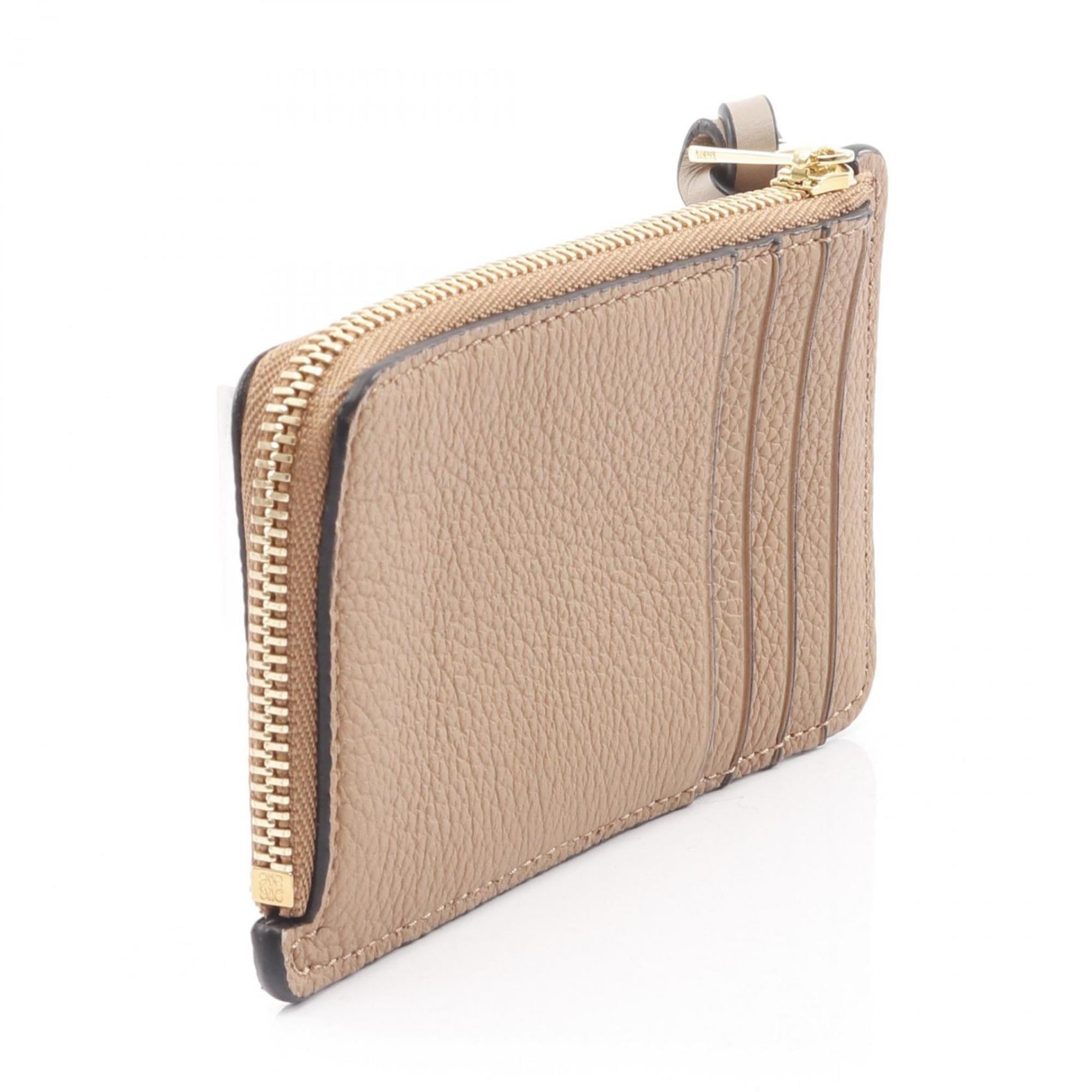 Loewe Brown Leather Coin Purse/Coin Case (Pre-Owned)
