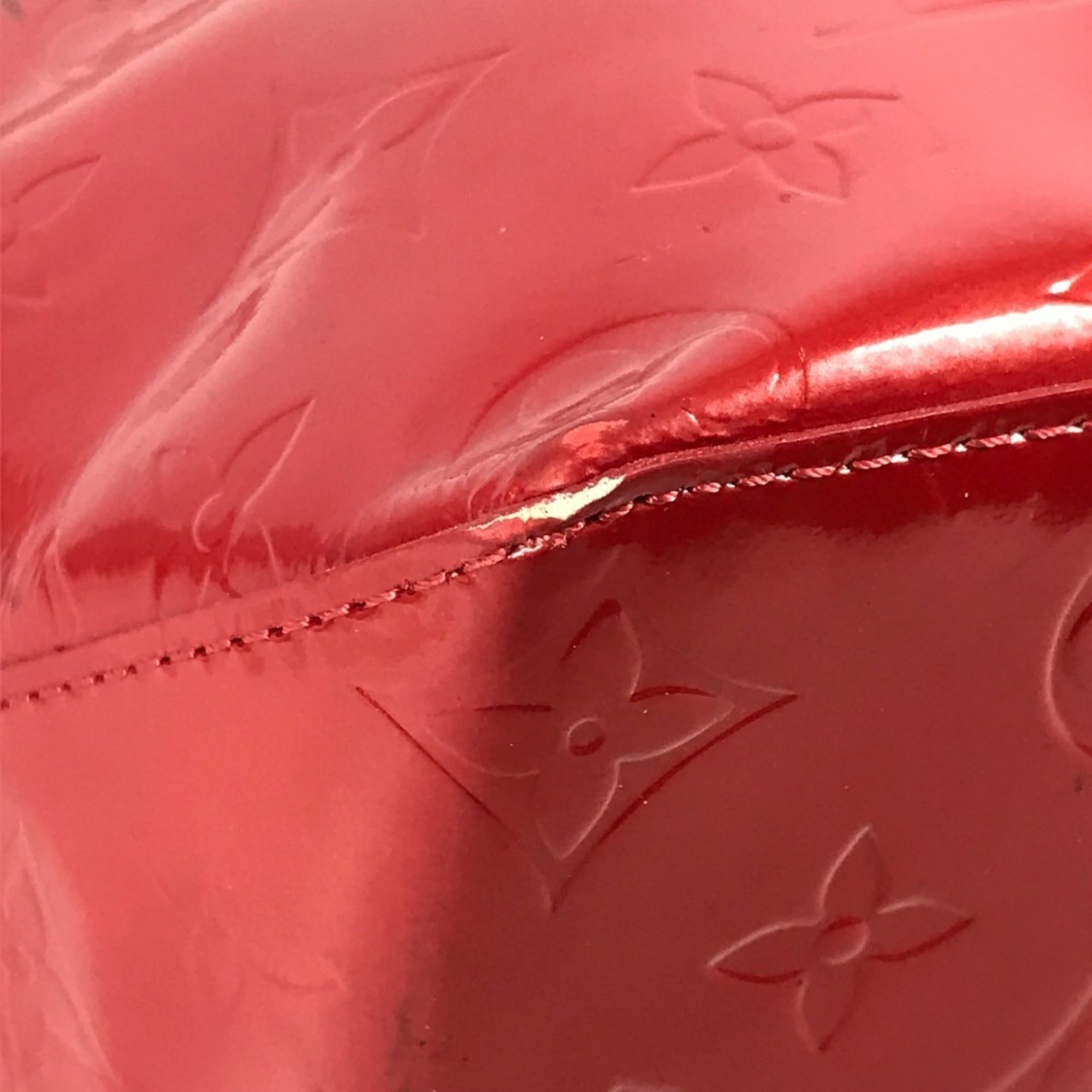 Louis Vuitton Monogram Vernis Red Color Rouge Monogram Vernis Shoulder Bag Tote Bag (Pre-Owned)