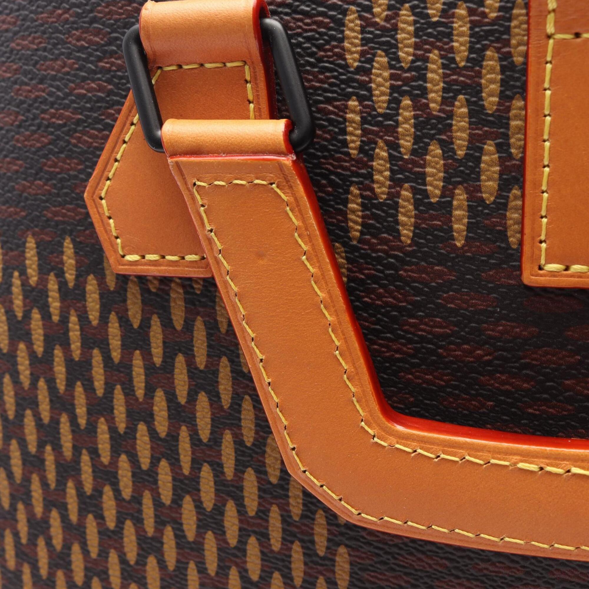 Louis Vuitton Brown Ebene Coated Canvas Leather Handbag Tote Bag (Pre-Owned)