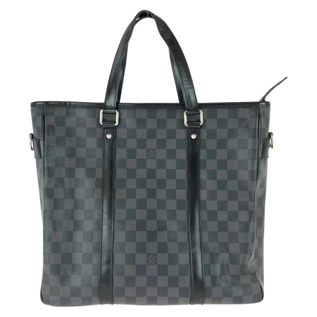 Louis Vuitton Black Pvc Leather Tote Bag (Pre-Owned)