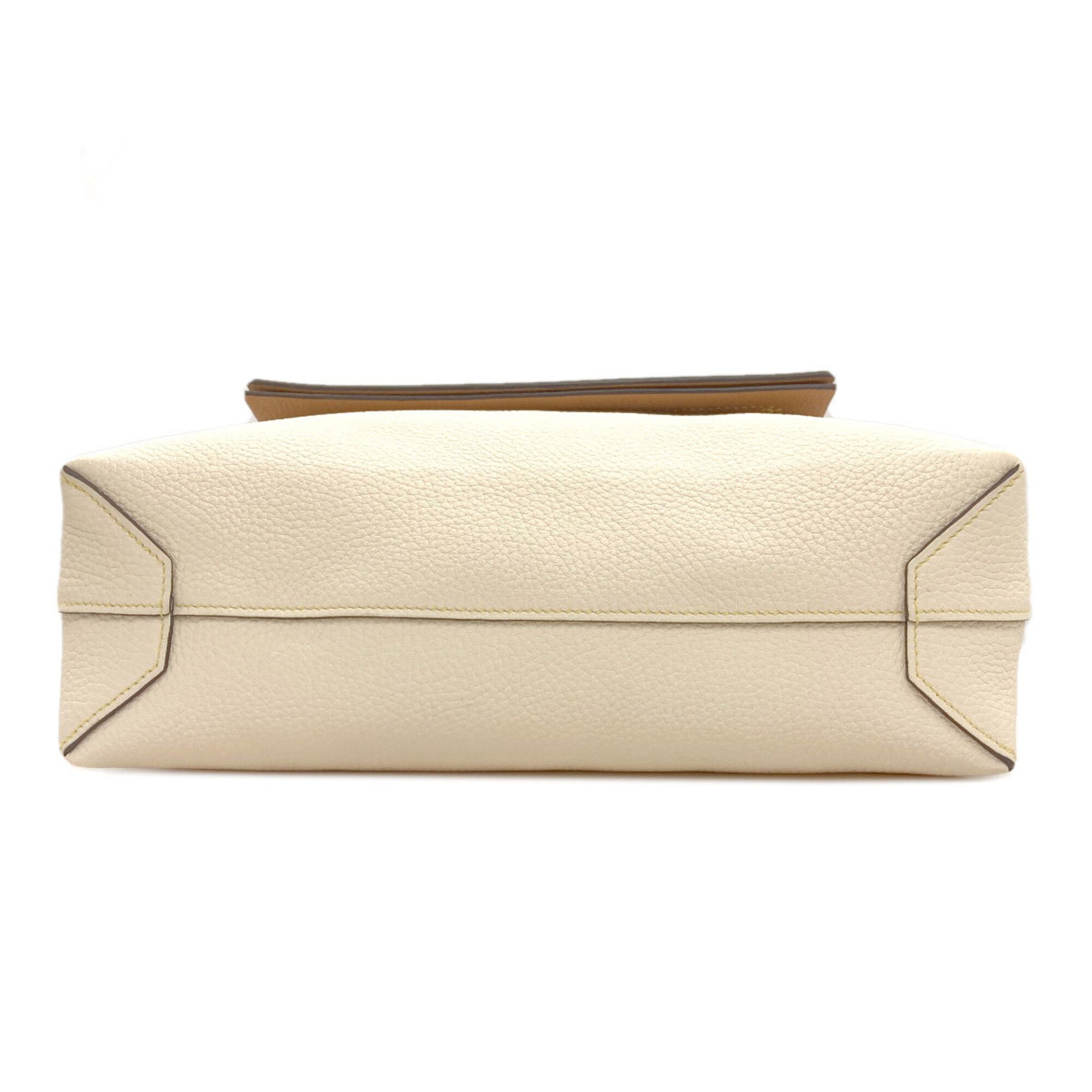 Hermes Brown Ivory Tote Bag (Pre-Owned)