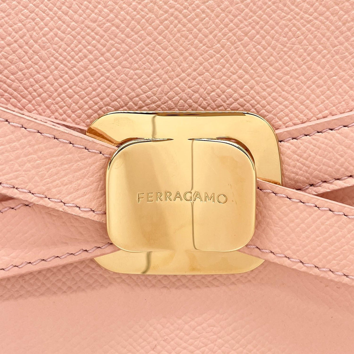 Salvatore Ferragamo Pink Leather Shoulder Bag Tote Bag (Pre-Owned)