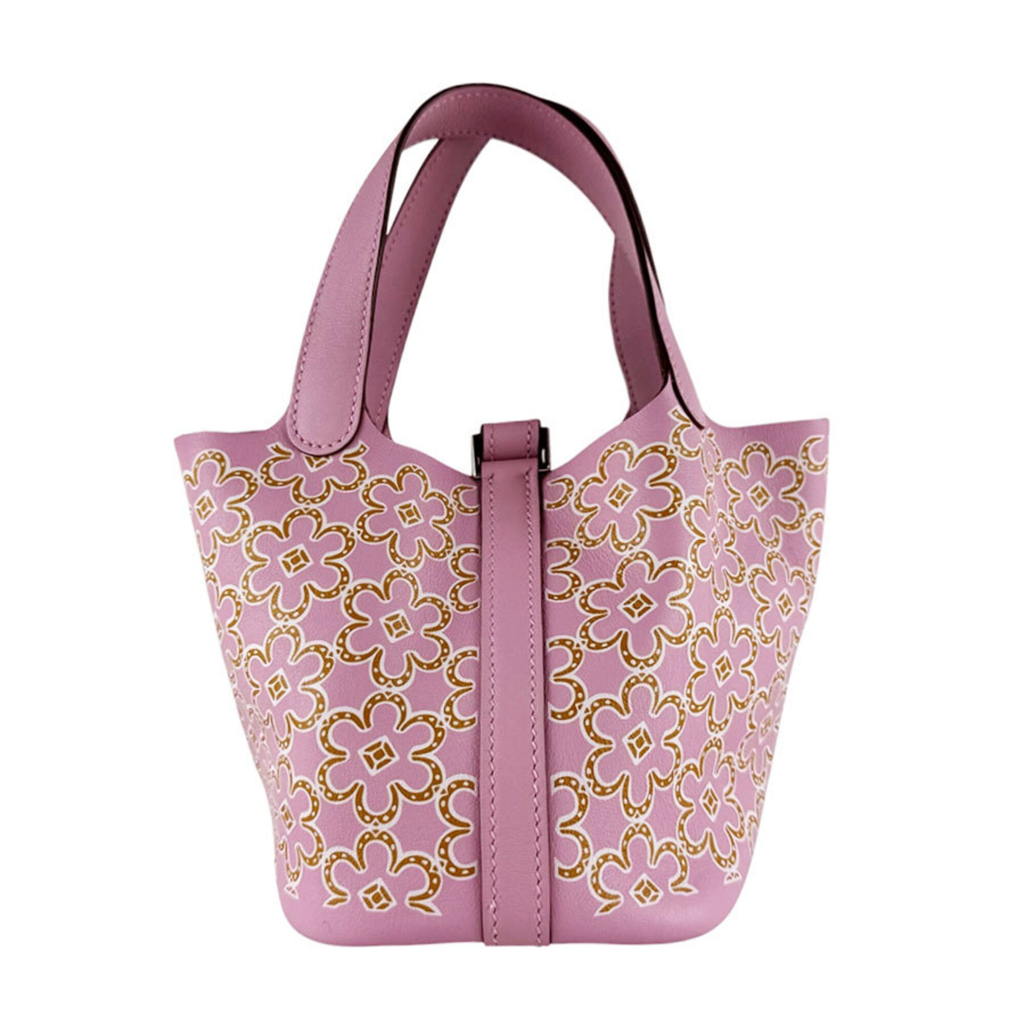 Hermes Pink Swift Leather Handbag (Pre-Owned)