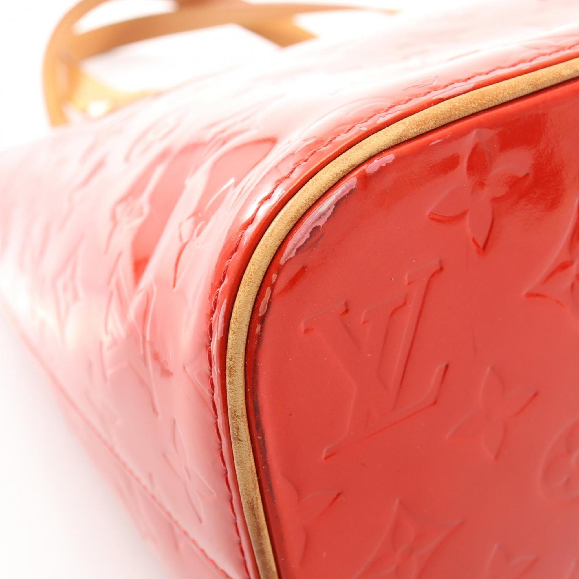 Louis Vuitton Red Color Leather Handbag (Pre-Owned)