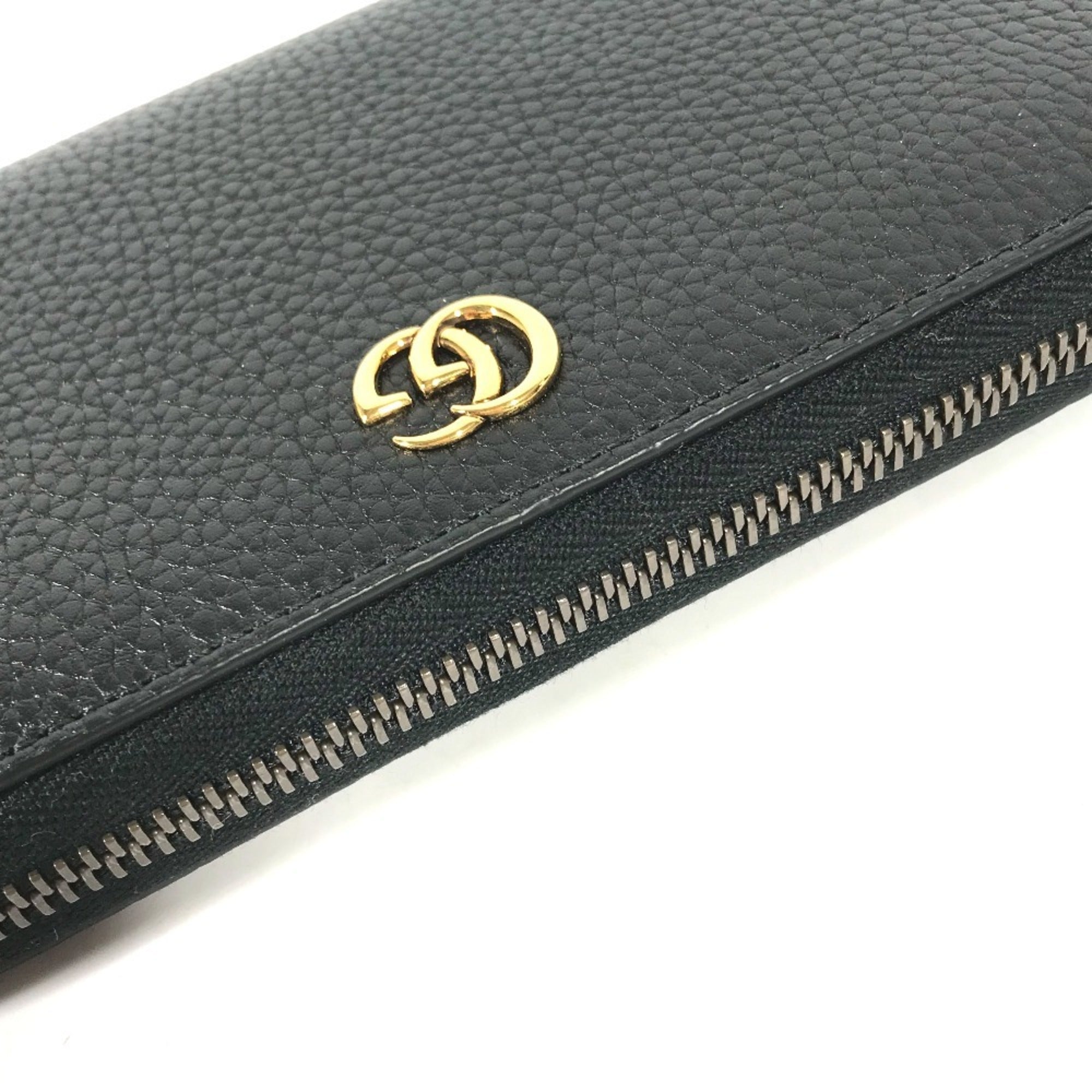 Gucci Navy Leather Long Wallet (Bi-Fold) (Pre-Owned)