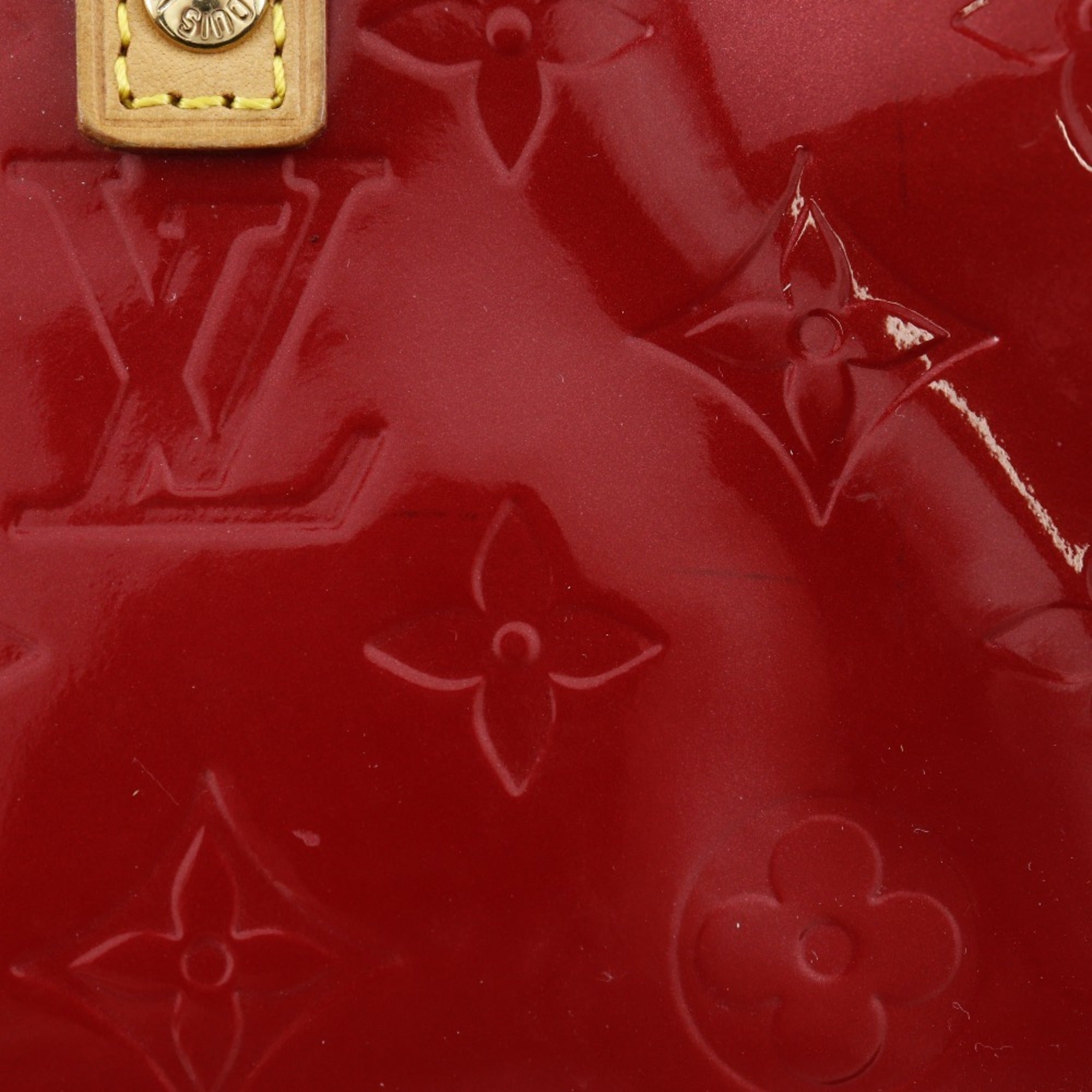 Louis Vuitton Pomme D'amour Red Color Monogram Vernis Handbag (Pre-Owned)