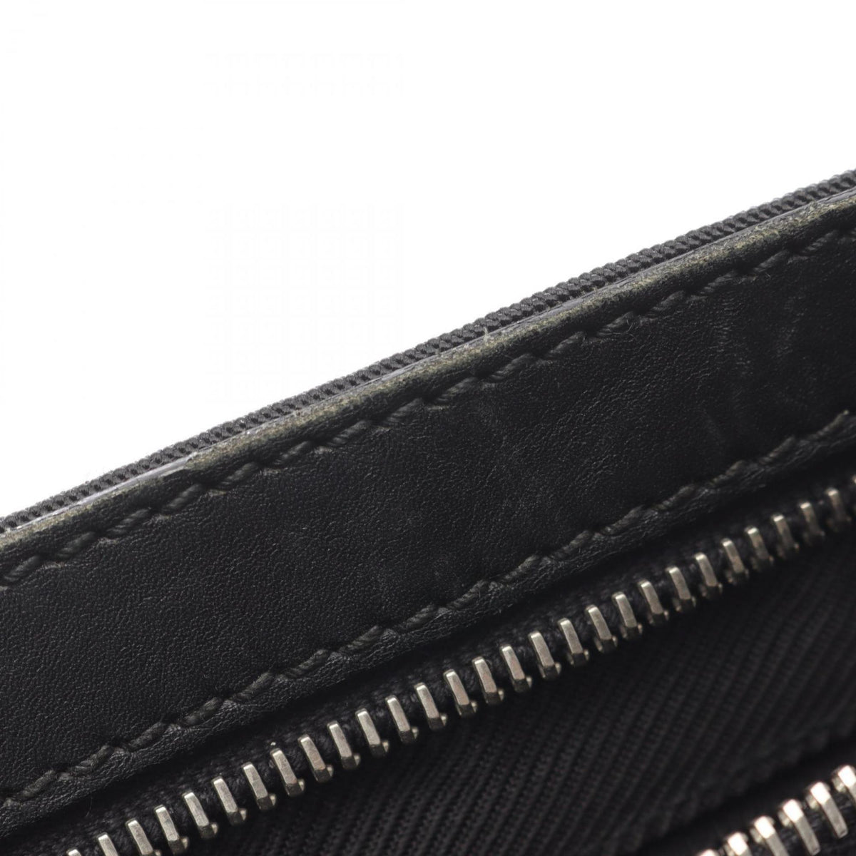 Gucci Black Canvas Leather Handbag Shoulder Bag (Pre-Owned)