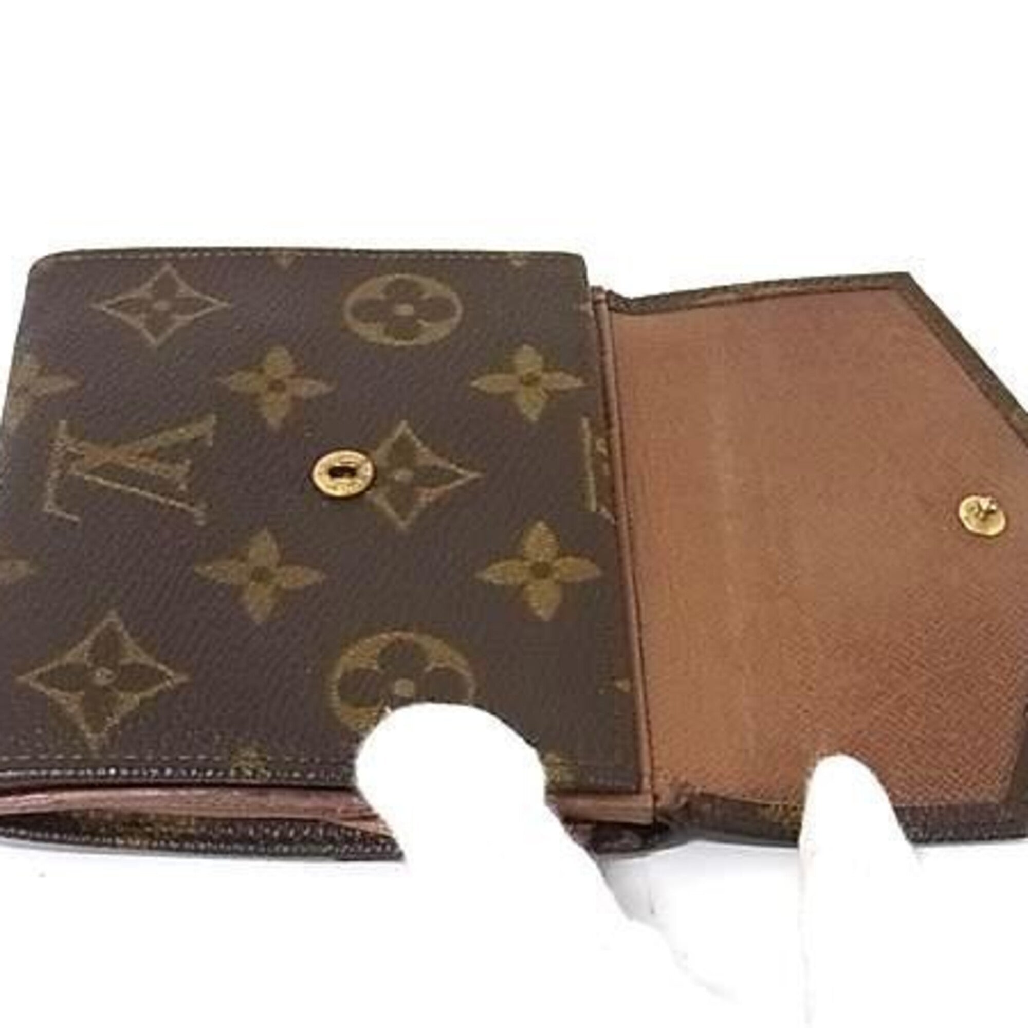 Louis Vuitton Brown Monogram Wallet (Tri-Fold) (Pre-Owned)