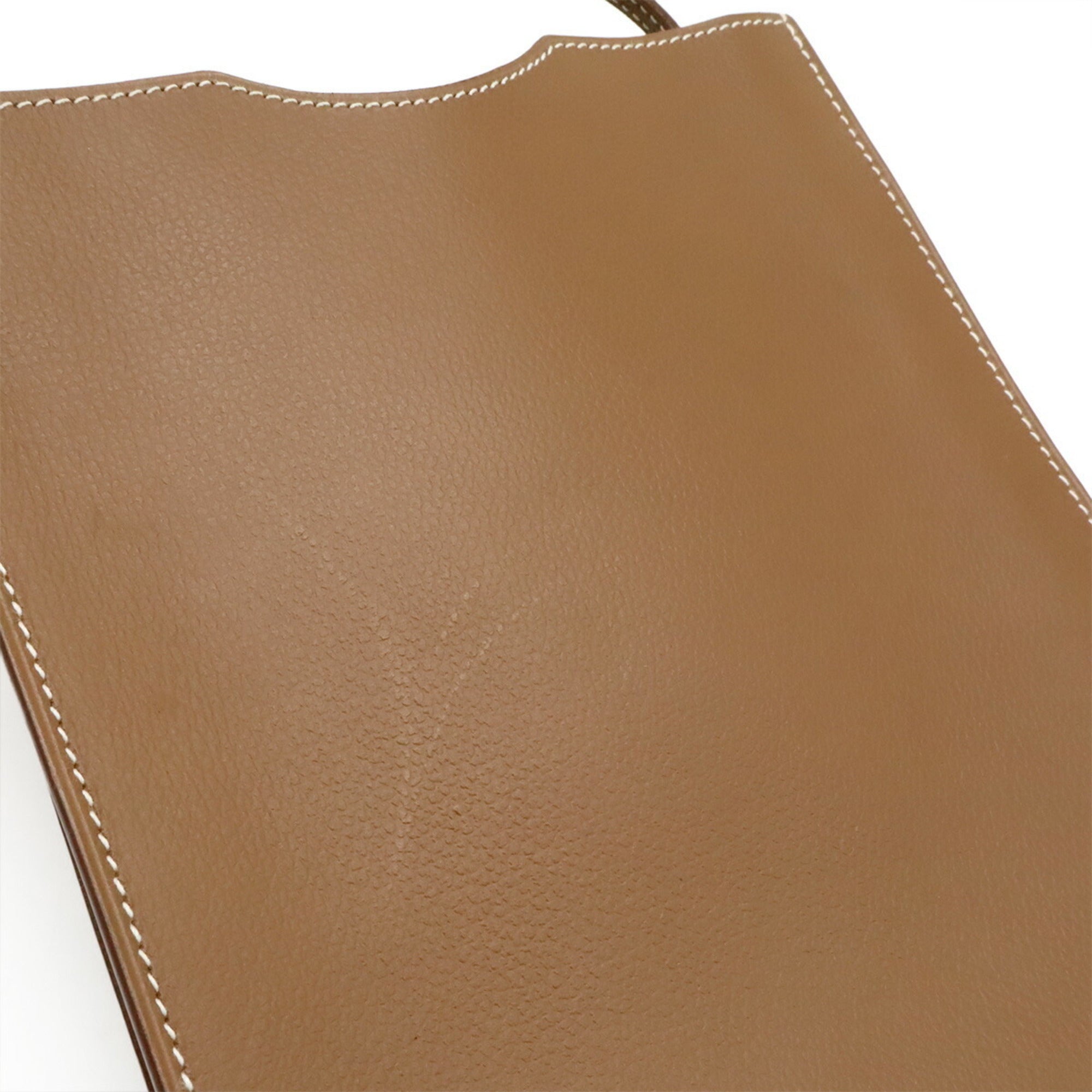 Hermes Onimaitou Brown Leather Pochette Shoulder Bag (Pre-Owned)