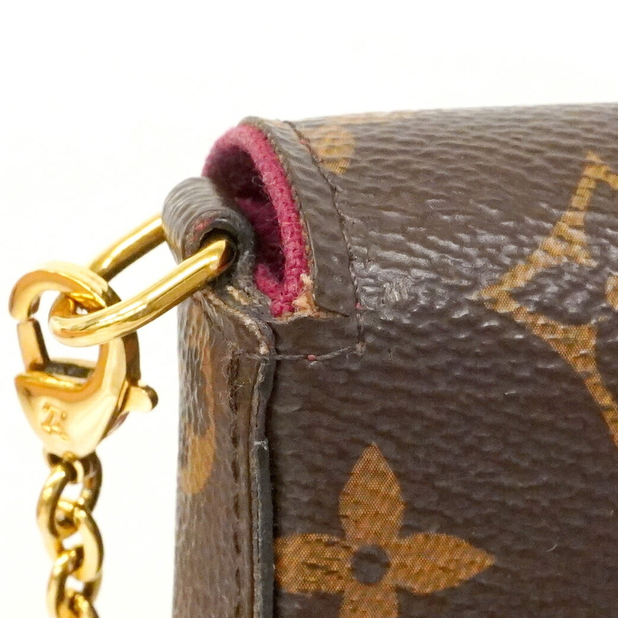 Louis Vuitton Brown Chain/Shoulder Wallet (Pre-Owned)