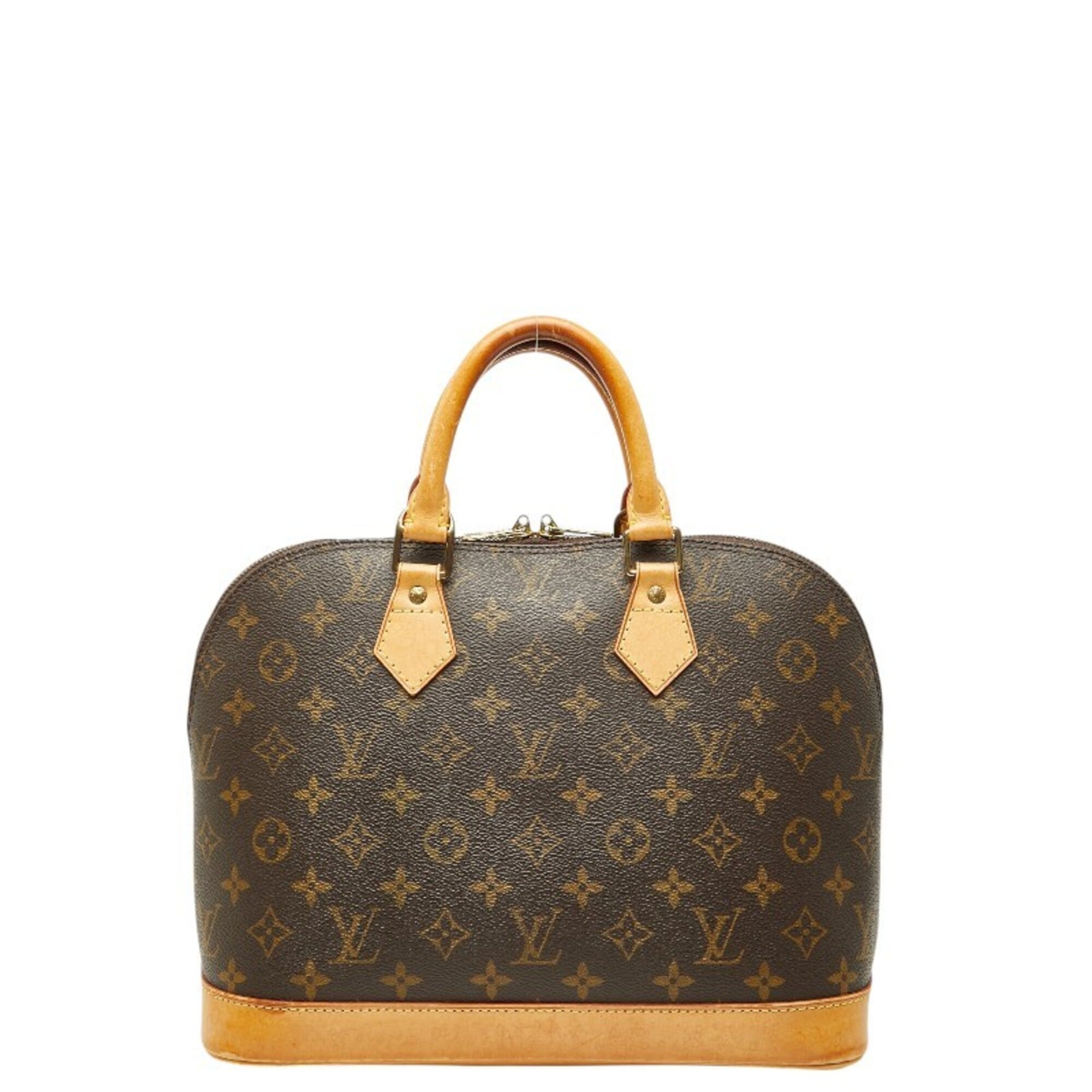 Louis Vuitton Brown Pvc Leather Handbag (Pre-Owned)